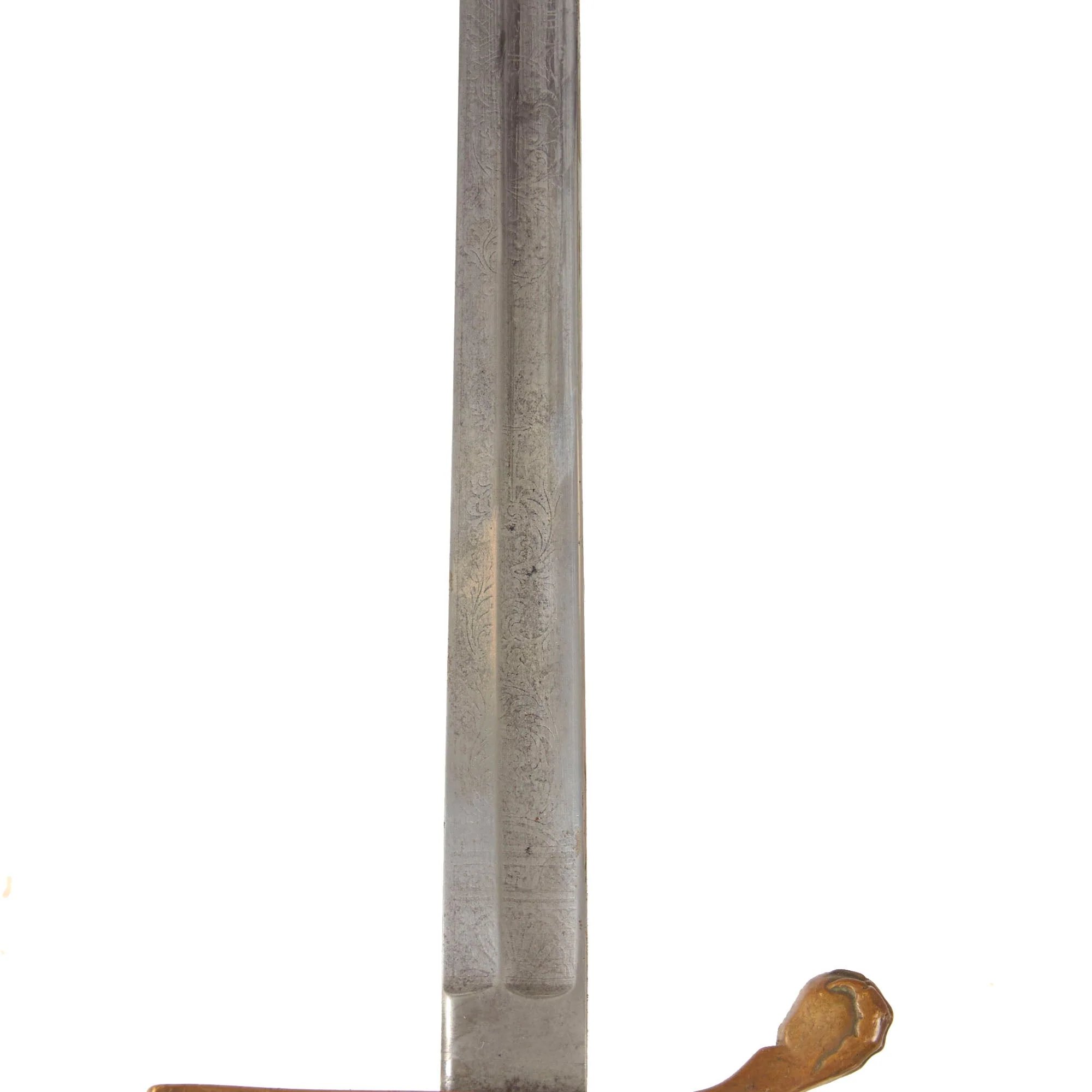 Original German Pre-Franco Prussian War Lippstadt Lion's Head Officer's Sword with City Coat of Arms on Guard & Scabbard by A&E. Holler of Solingen — image 15