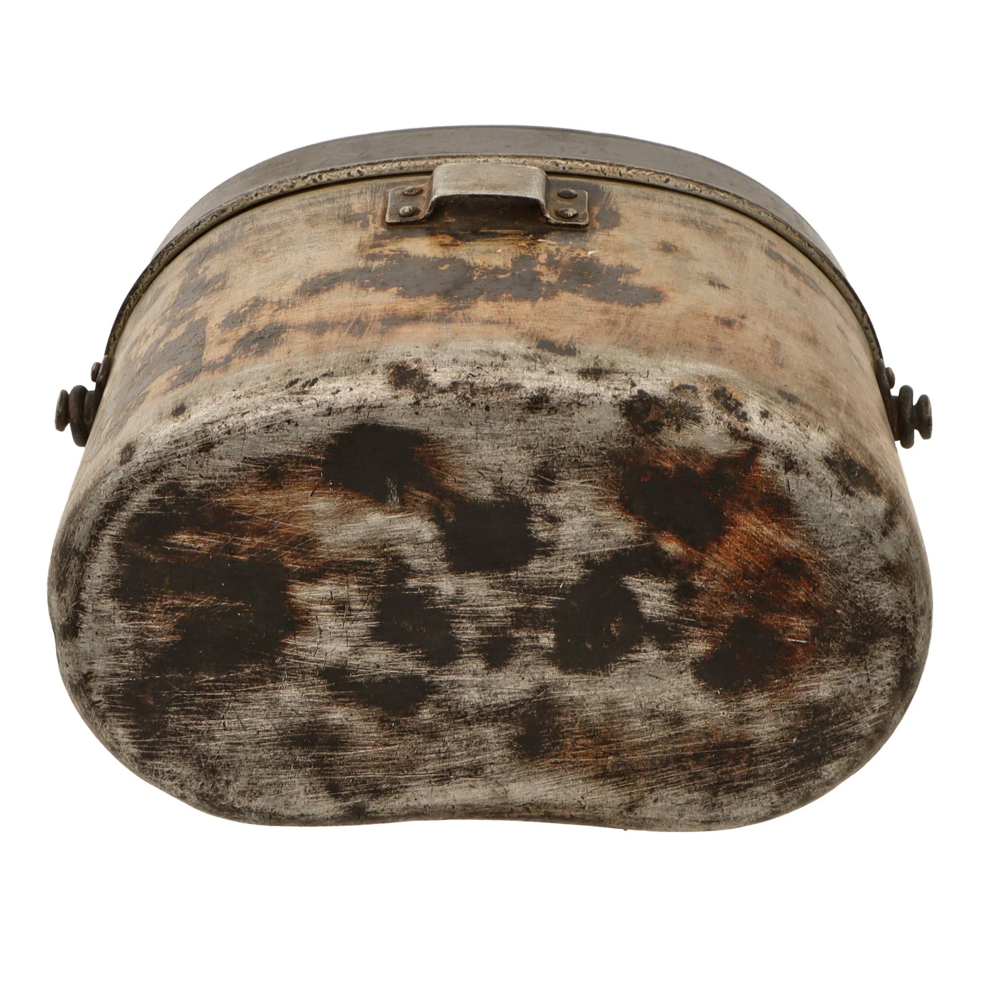 Original Japanese WWII 1943 Dated Messkit and 1934 Dated Aluminum Canteen With Canvas Carrier - 2 Items — image 6