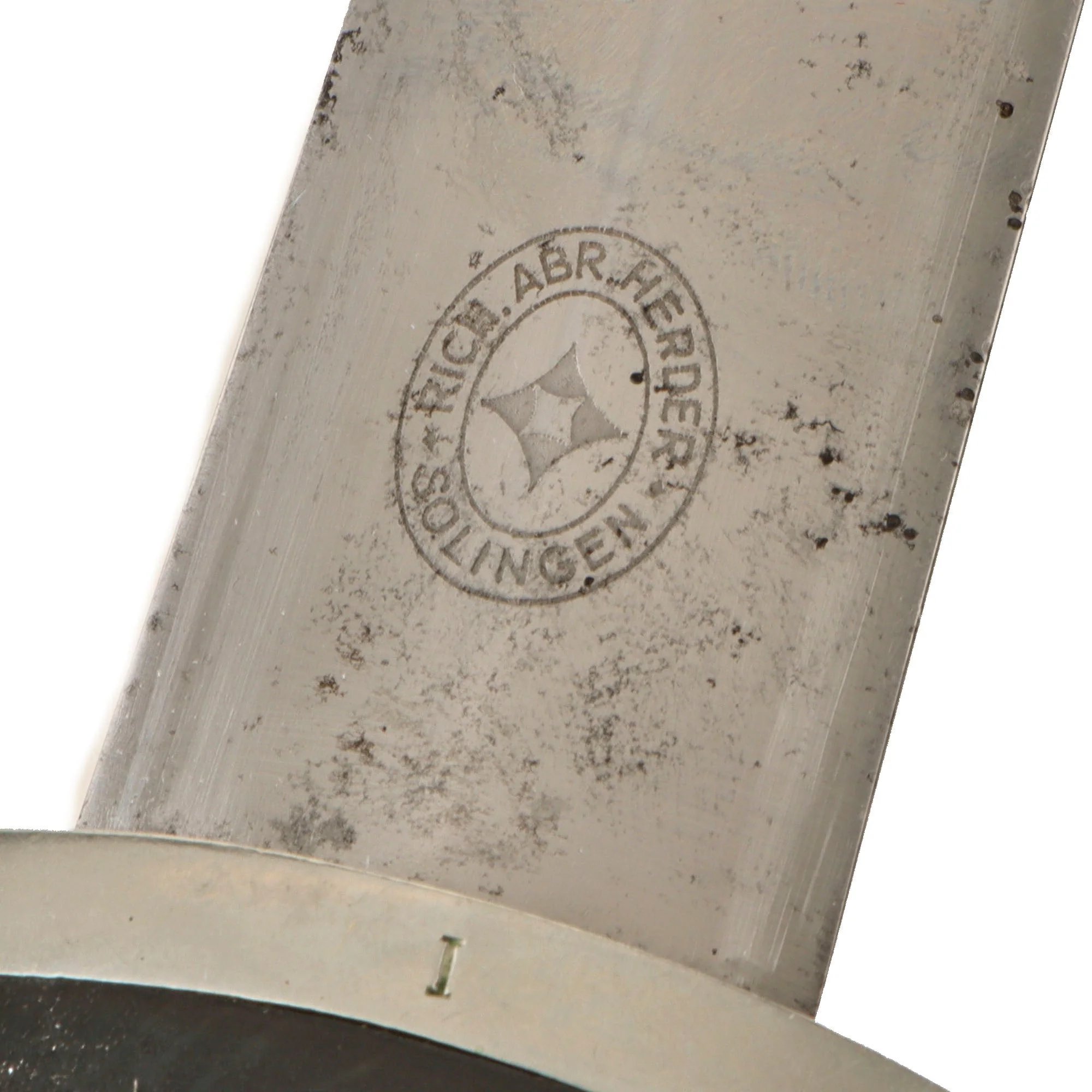 Original German WWII Early M33 SS Dagger by Richard Abr. Herder with Scabbard and SS-Marked Hanger — image 6