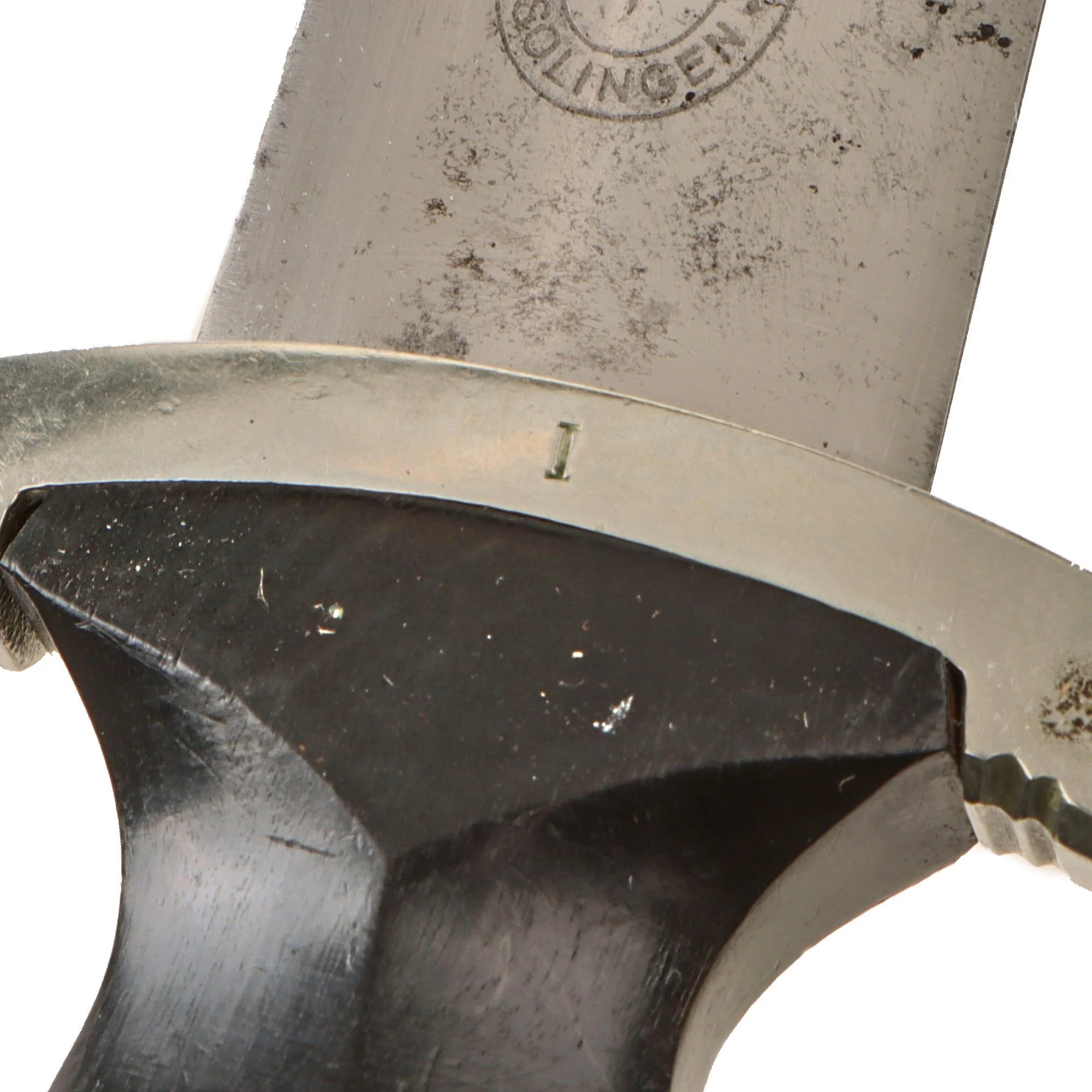 Original German WWII Early M33 SS Dagger by Richard Abr. Herder with Scabbard and SS-Marked Hanger — image 8