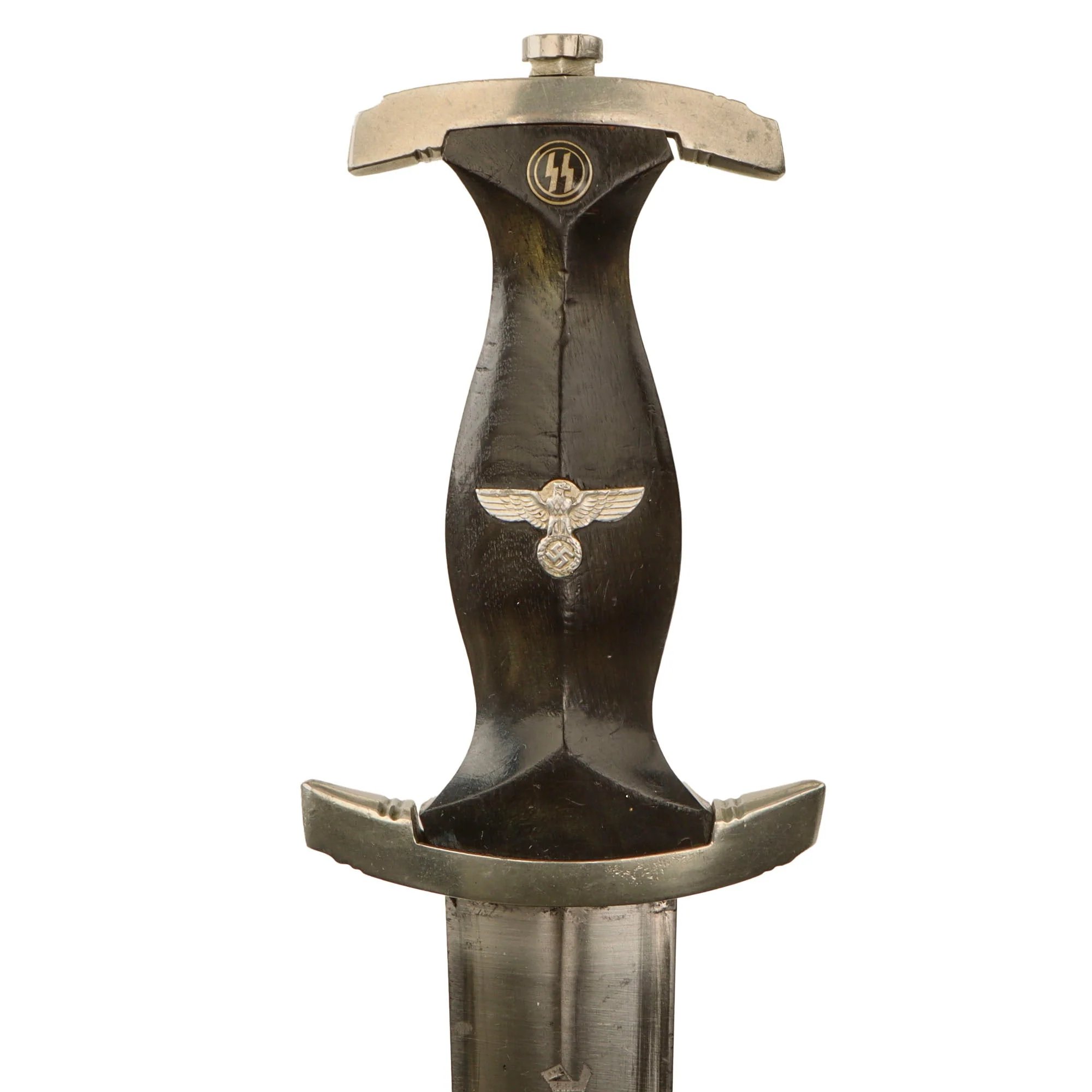 Original German WWII Early M33 SS Dagger by Richard Abr. Herder with Scabbard and SS-Marked Hanger — image 9