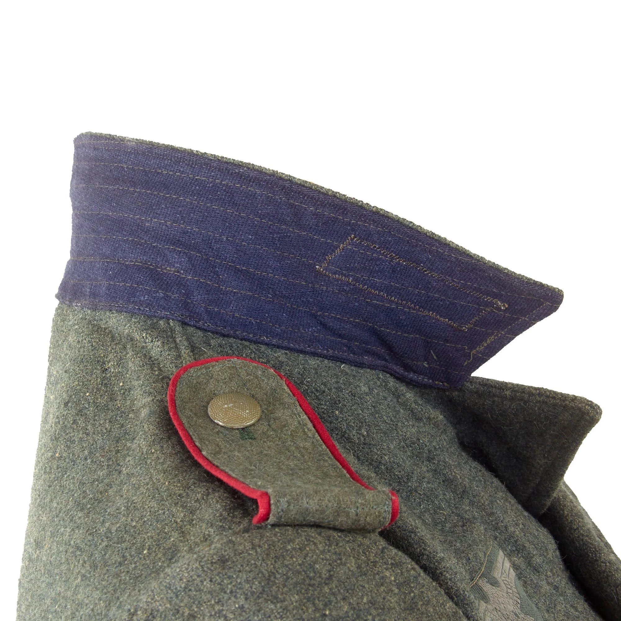 Original German WWII Heer Army Smoke & Chemical Troops Enlisted M44 Field Grey Wool Uniform Tunic - Period Conversion from M43 Tunic — image 13