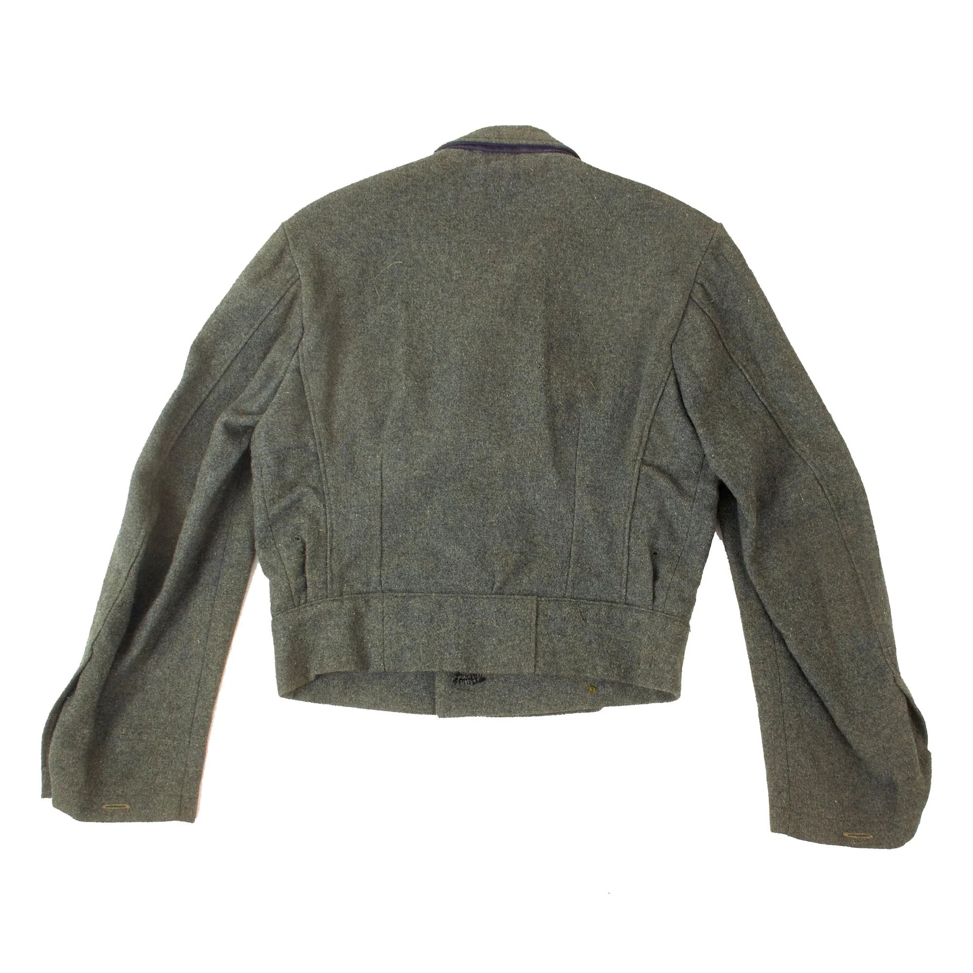 Original German WWII Heer Army Smoke & Chemical Troops Enlisted M44 Field Grey Wool Uniform Tunic - Period Conversion from M43 Tunic — image 16