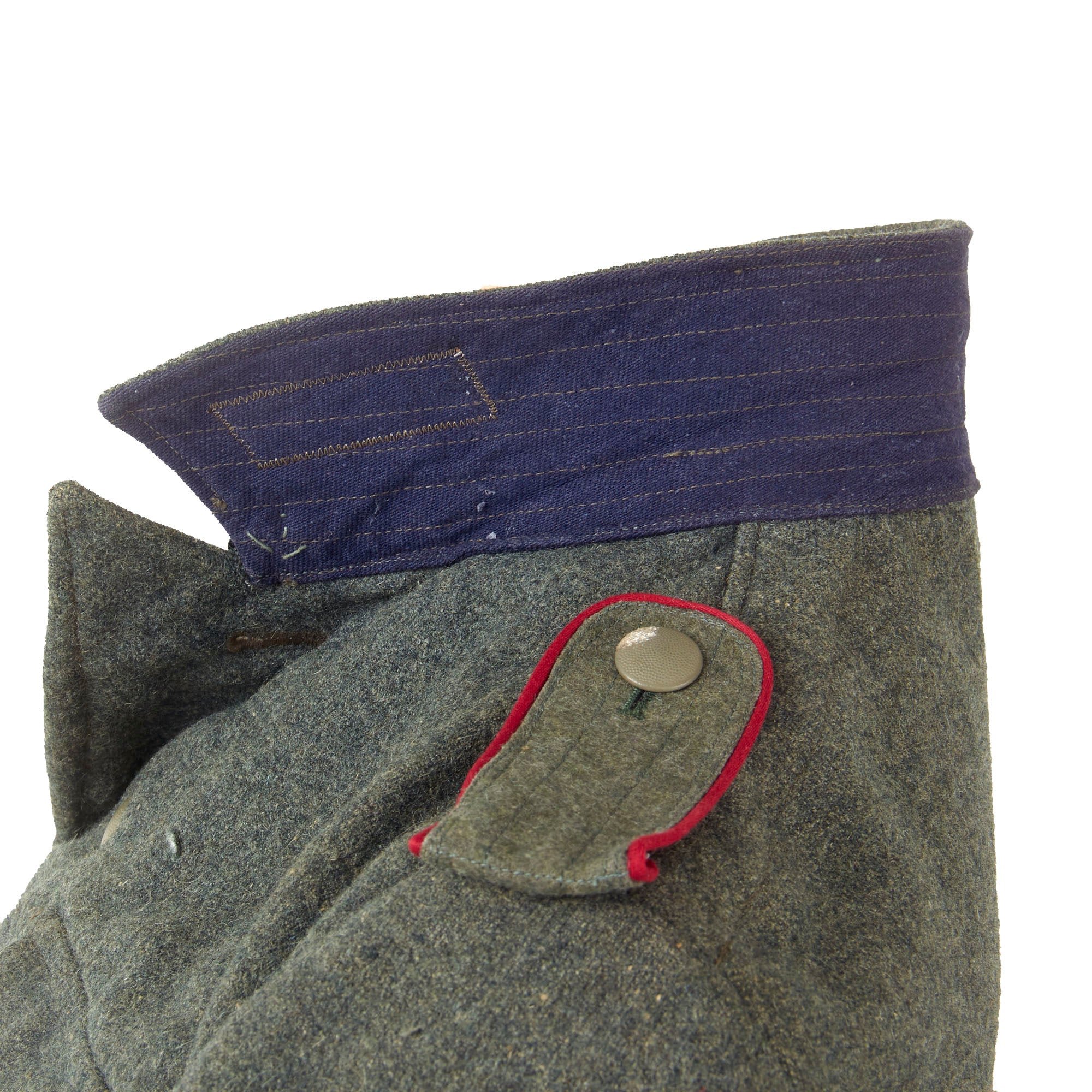 Original German WWII Heer Army Smoke & Chemical Troops Enlisted M44 Field Grey Wool Uniform Tunic - Period Conversion from M43 Tunic — image 9