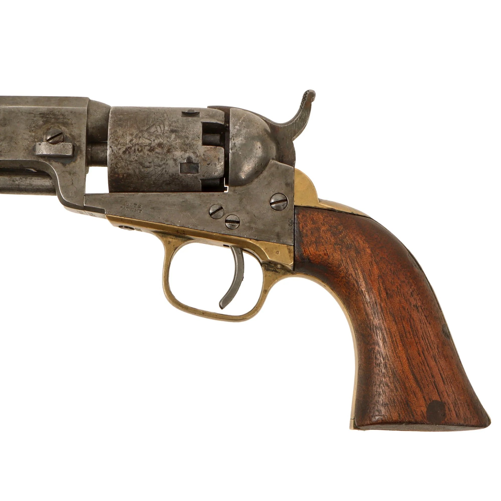 Original U.S. Civil War Colt M1849 .31cal Pocket Percussion Revolver Made in 1860 with 4' Barrel - Excellent Bore - Matching Serial 161452 — image 14