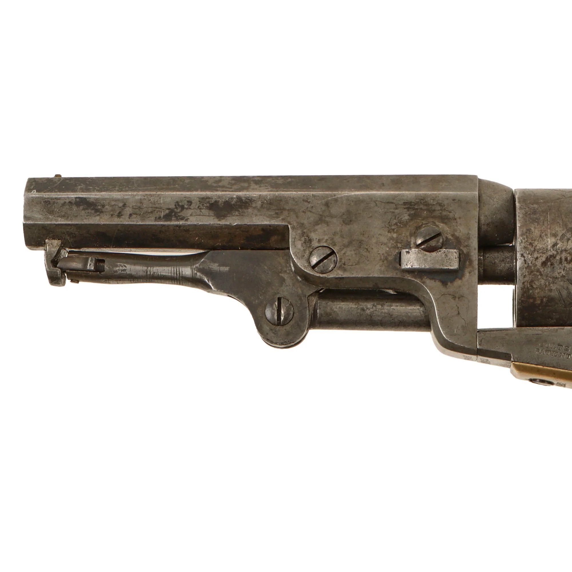 Original U.S. Civil War Colt M1849 .31cal Pocket Percussion Revolver Made in 1860 with 4' Barrel - Excellent Bore - Matching Serial 161452 — image 15