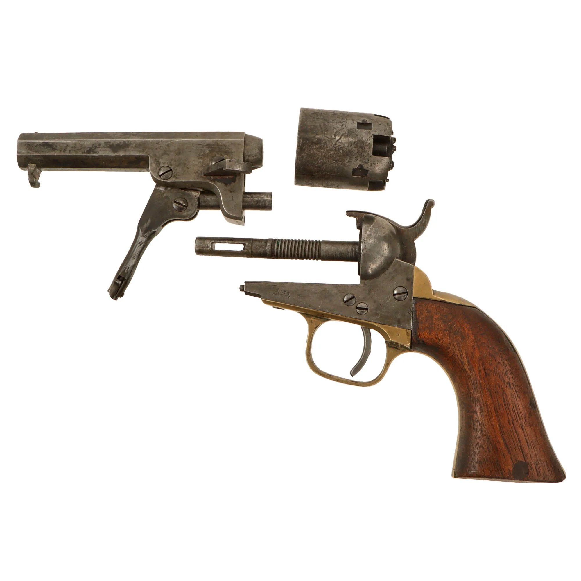 Original U.S. Civil War Colt M1849 .31cal Pocket Percussion Revolver Made in 1860 with 4' Barrel - Excellent Bore - Matching Serial 161452 — image 5