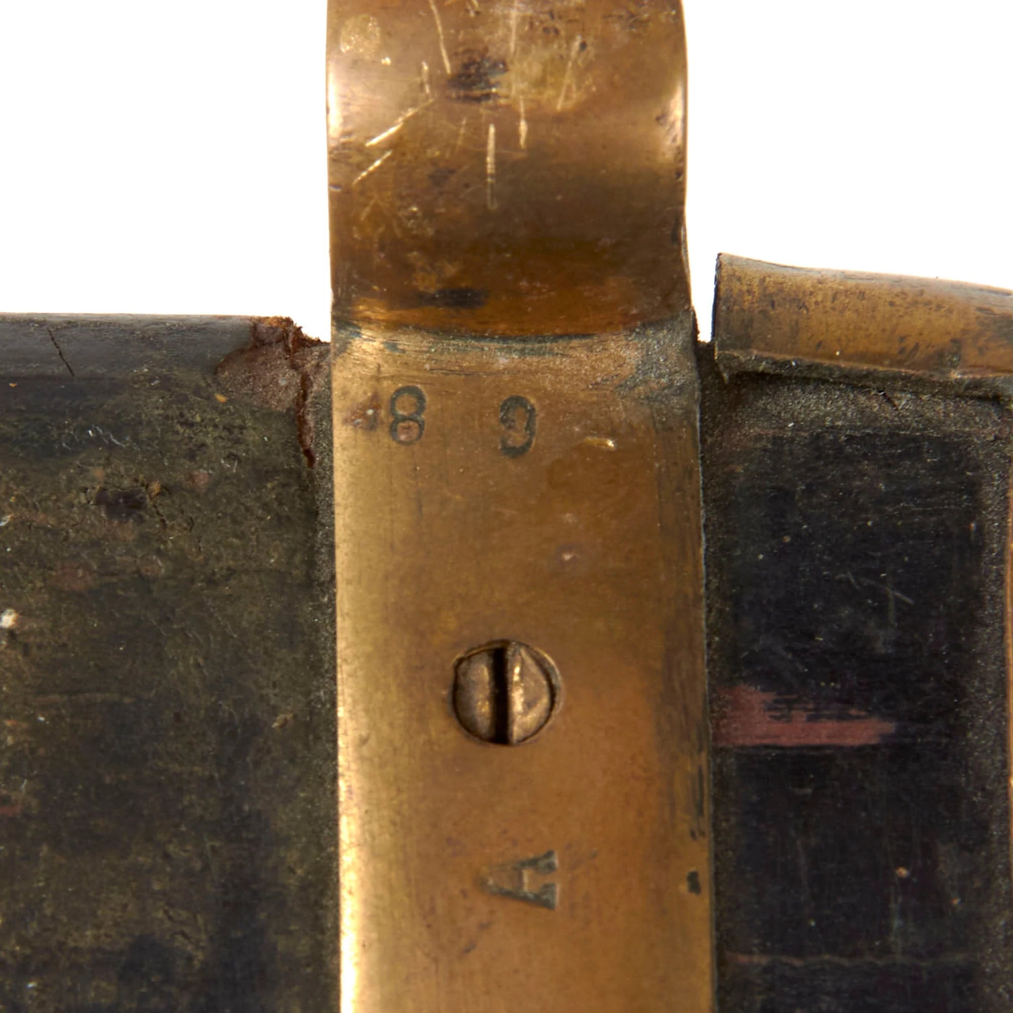 Original Imperial Russian WWI M1907 'Bebut' Artillery Kindjal Short Sword with Matching Scabbard - Dated 1917 — image 13