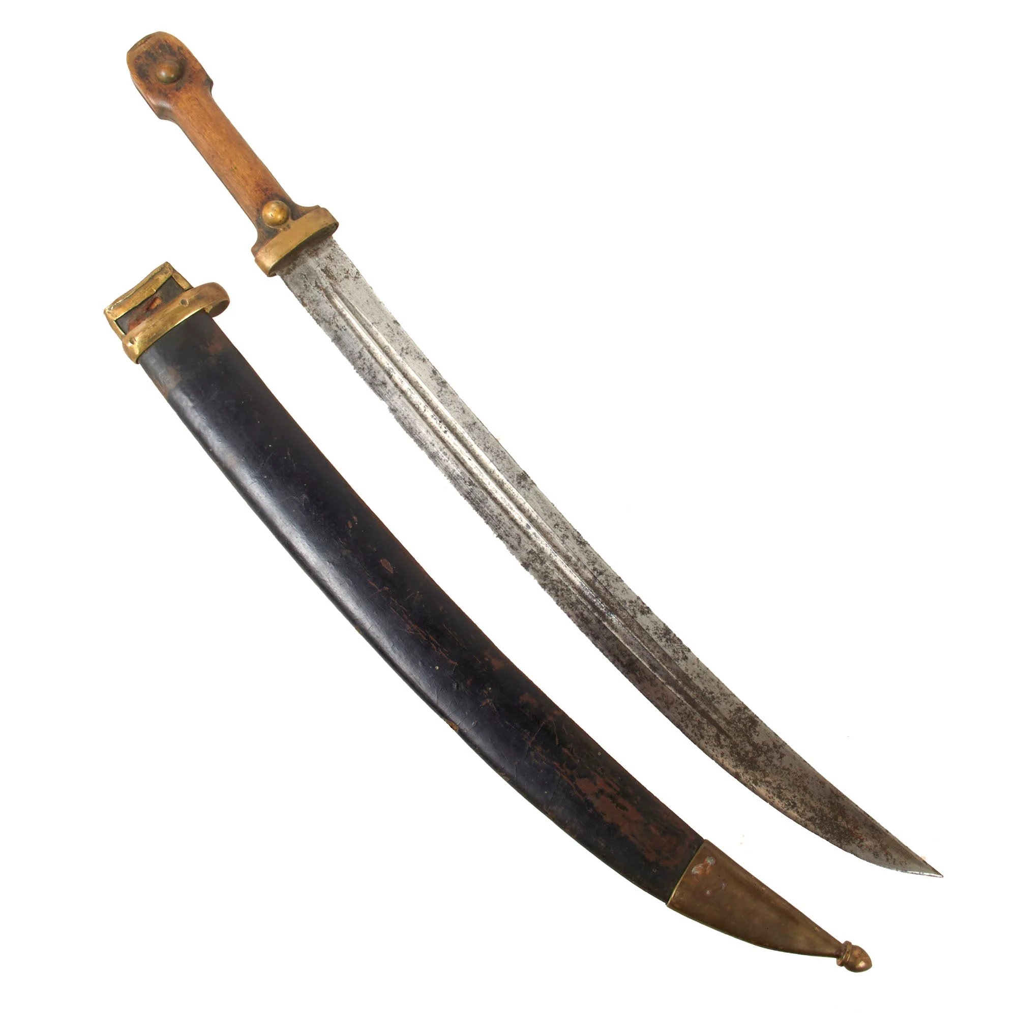 Original Imperial Russian WWI M1907 'Bebut' Artillery Kindjal Short Sword with Matching Scabbard - Dated 1917 — image 3