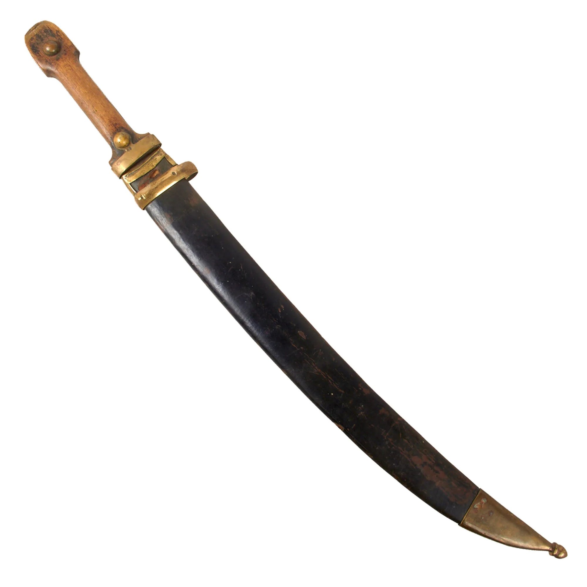 Original Imperial Russian WWI M1907 'Bebut' Artillery Kindjal Short Sword with Matching Scabbard - Dated 1917 — image 4