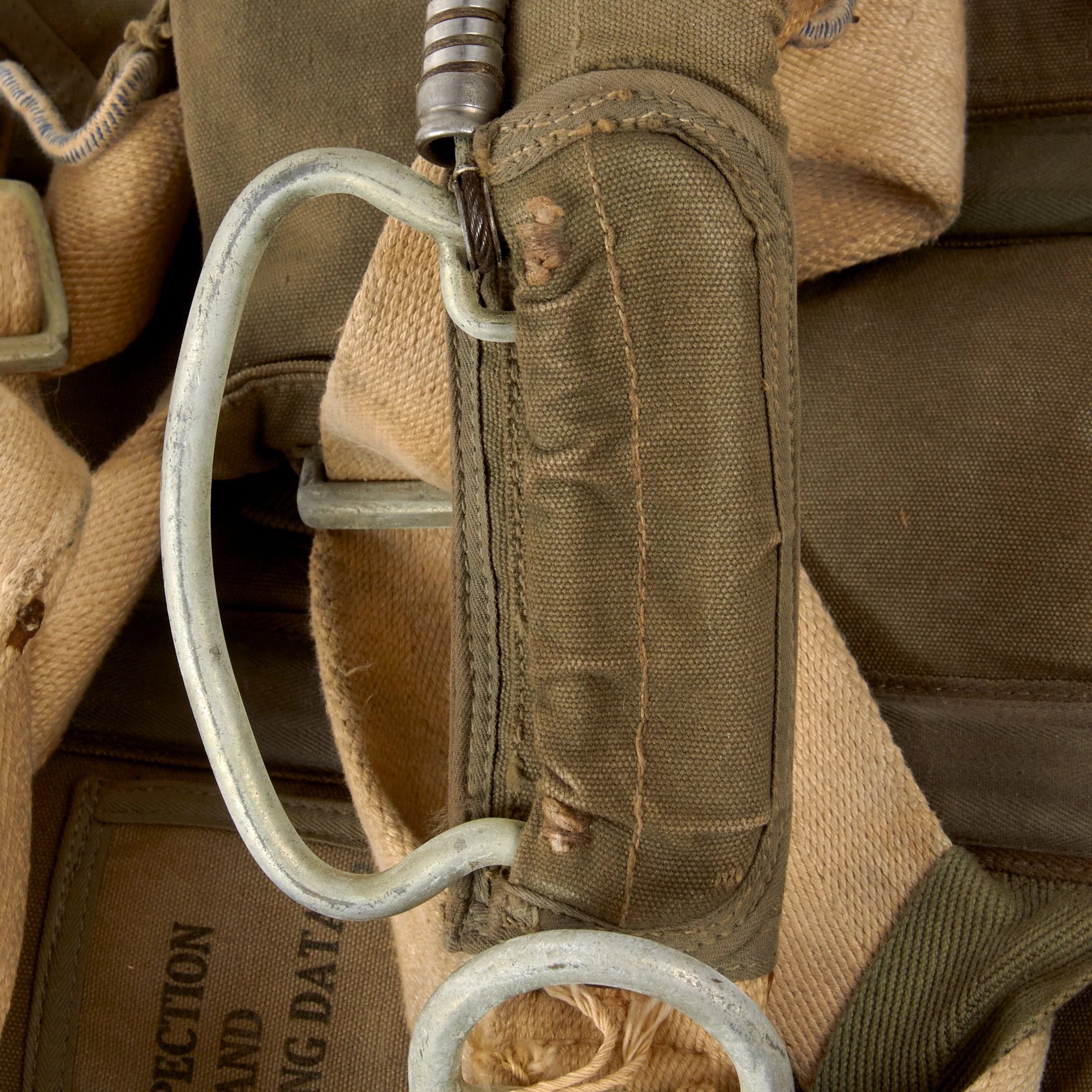 Original U.S. WWII USAAF Pilot Type B-9 Parachute by Pioneer Parachute Company Reissued for Post War Use — image 11