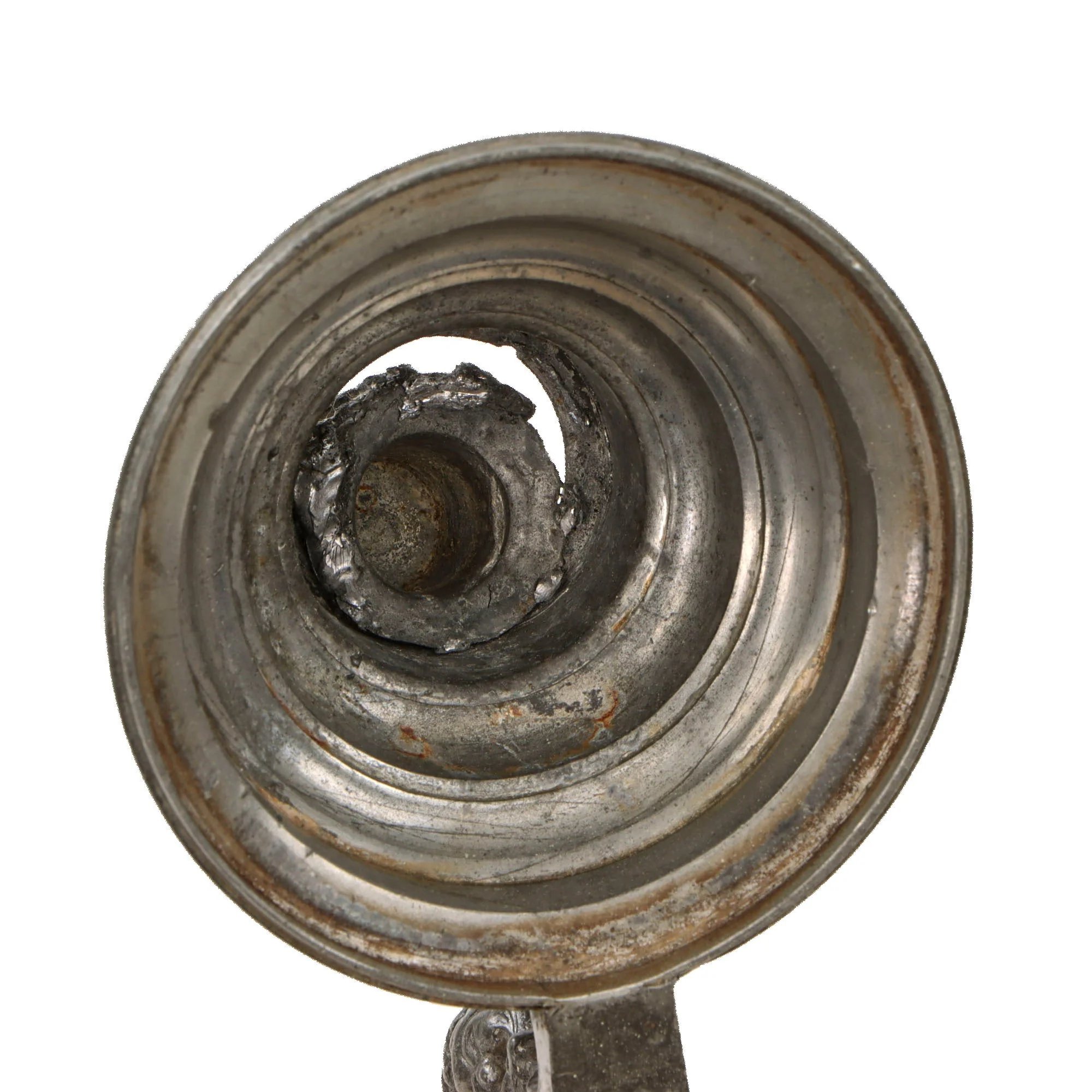 Original Imperial German Franco-Prussian War 1871 Lidded Beer Stein - 'Unity is Strength' - Damage to Lid — image 7