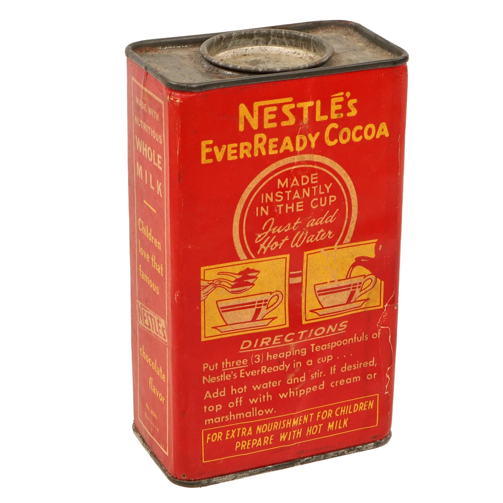 Original U.S. WWII Ration Lot Including Sealed Lemon Juice Powder & Shoe Polish - Hershey's Tropical Chocolate and Dried Milk — image 4