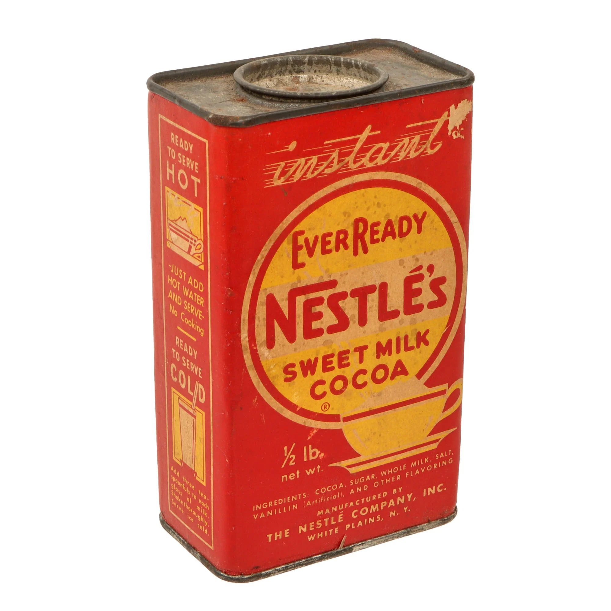 Original U.S. WWII Ration Lot Including Sealed Lemon Juice Powder & Shoe Polish - Hershey's Tropical Chocolate and Dried Milk — image 5