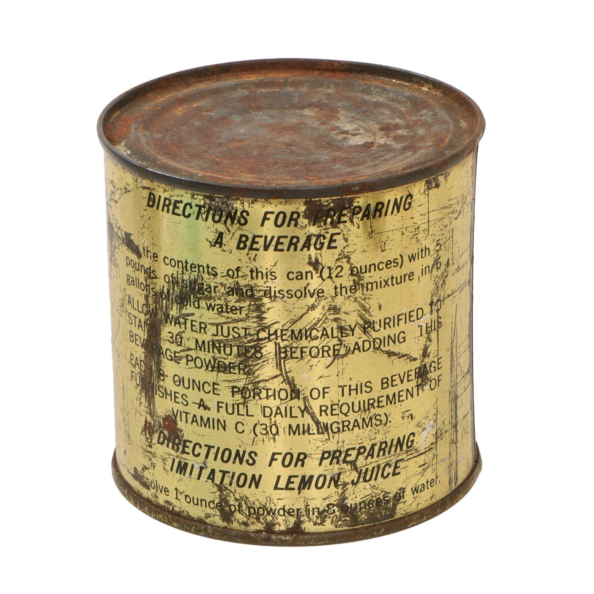 Original U.S. WWII Ration Lot Including Sealed Lemon Juice Powder & Shoe Polish - Hershey's Tropical Chocolate and Dried Milk — image 9