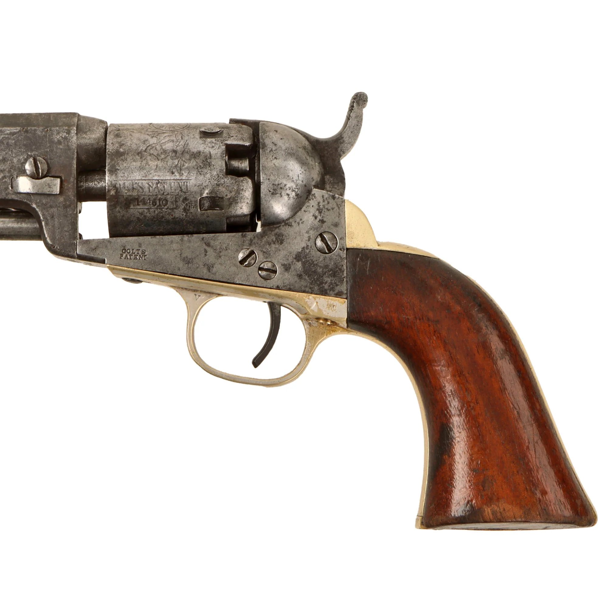 Original U.S. Civil War Colt M1849 .31cal Pocket Percussion Revolver with 6' Barrel Made in 1858 - Serial 144610 — image 10