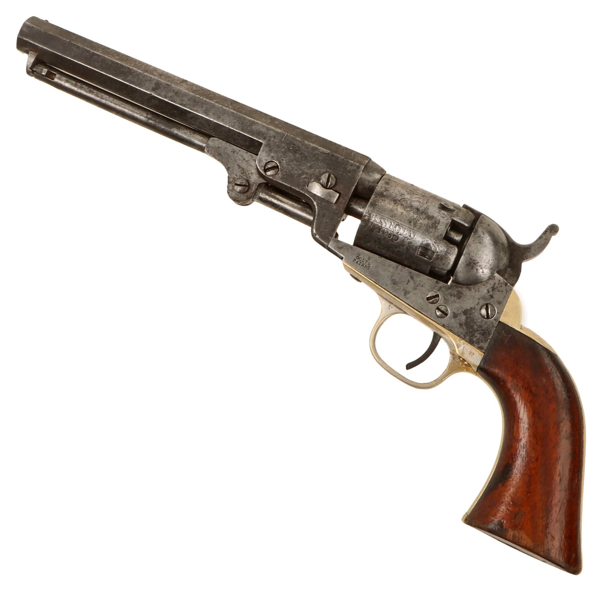 Original U.S. Civil War Colt M1849 .31cal Pocket Percussion Revolver with 6' Barrel Made in 1858 - Serial 144610 — image 3