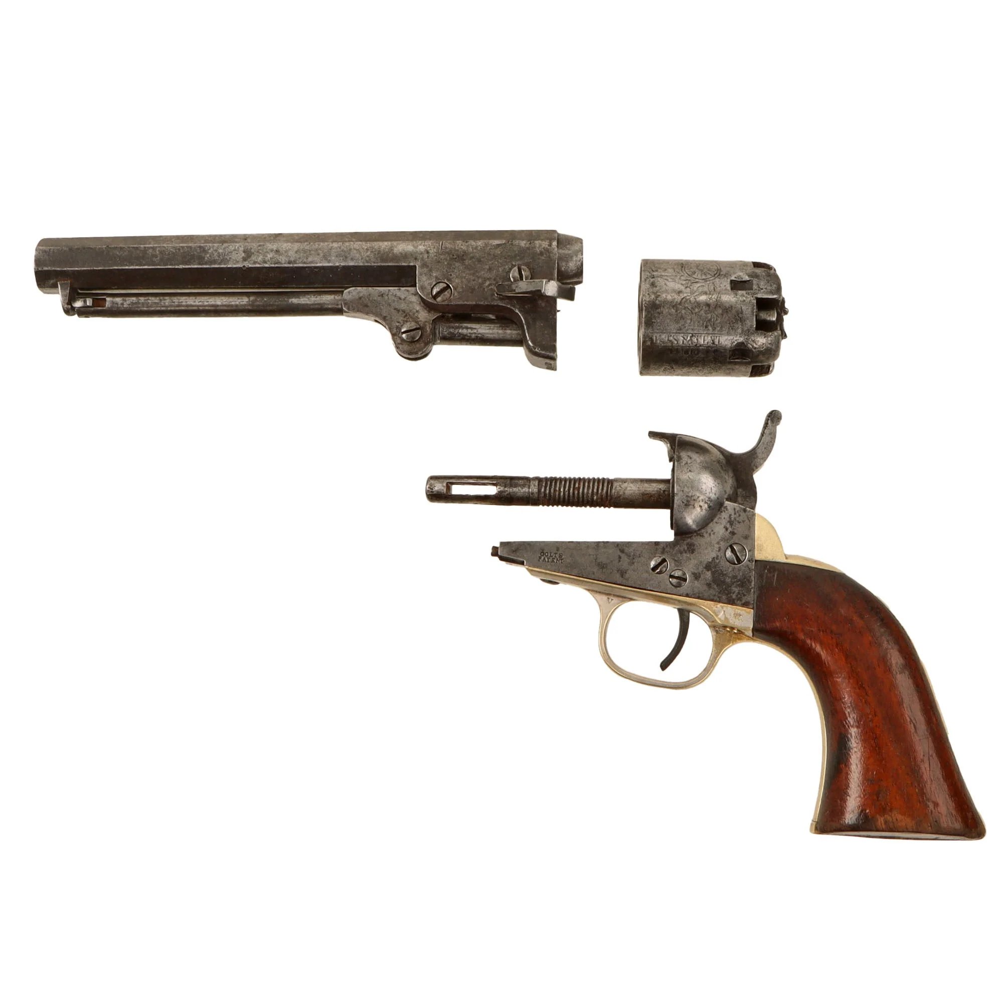 Original U.S. Civil War Colt M1849 .31cal Pocket Percussion Revolver with 6' Barrel Made in 1858 - Serial 144610 — image 5