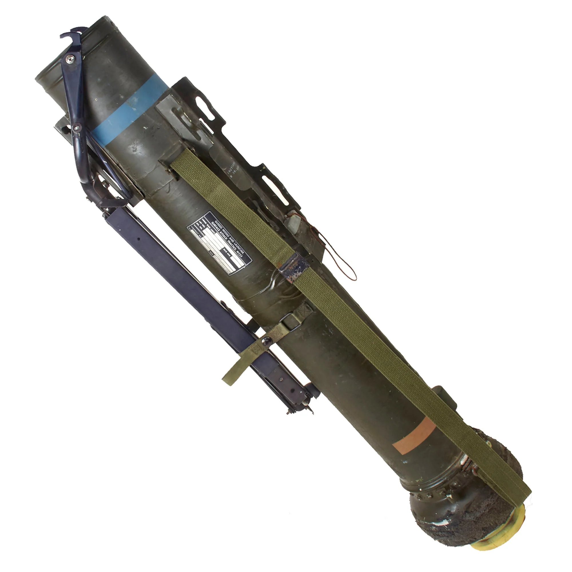 Original U.S. Persian Gulf War Practice M223 M47 Dragon Anti-Tank Guided Missile Launcher - Inert - Dated 1977 — image 4