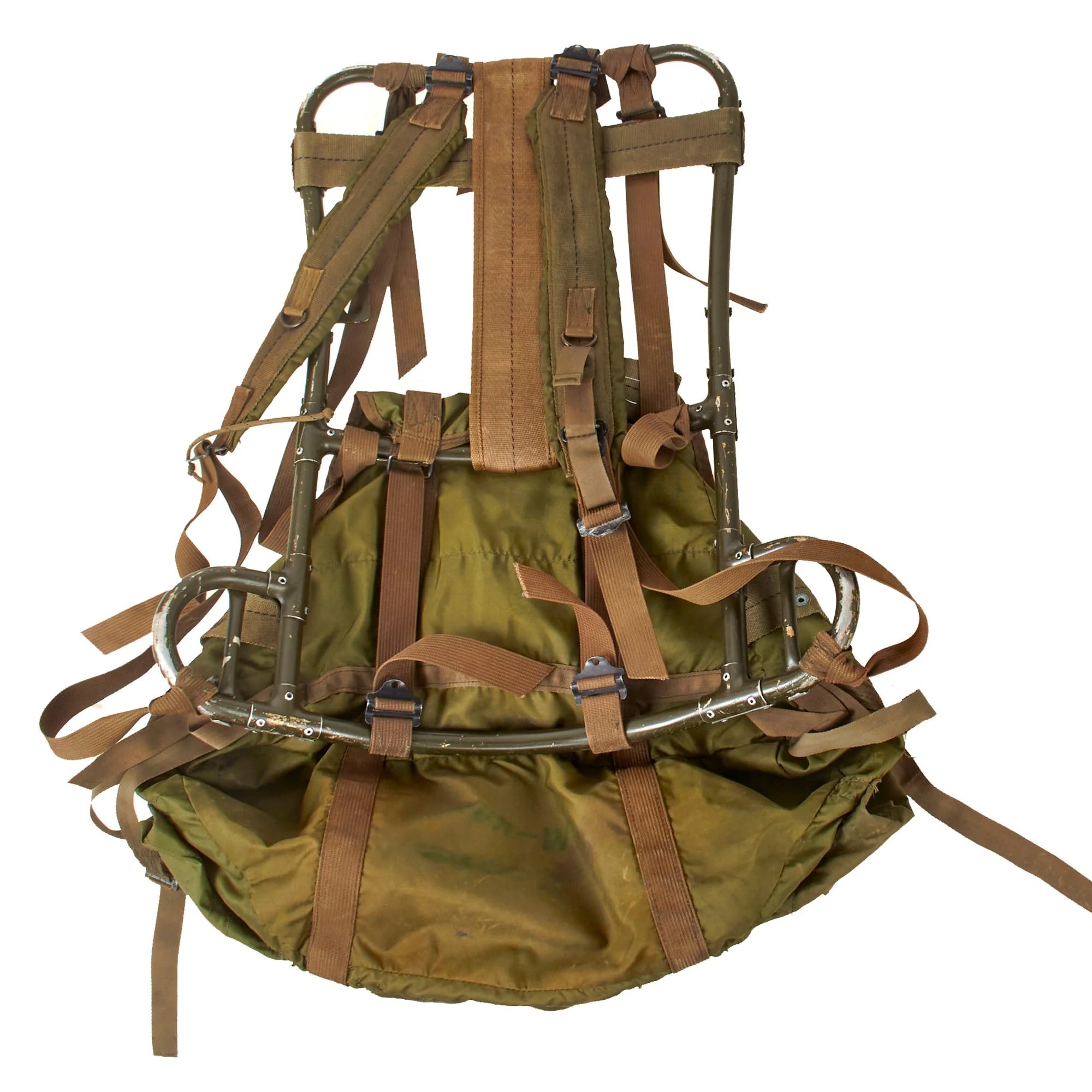 Original U.S. Vietnam War Early 1966 Model Lightweight Rucksack Frame - Dated 1968 - Complete — image 9