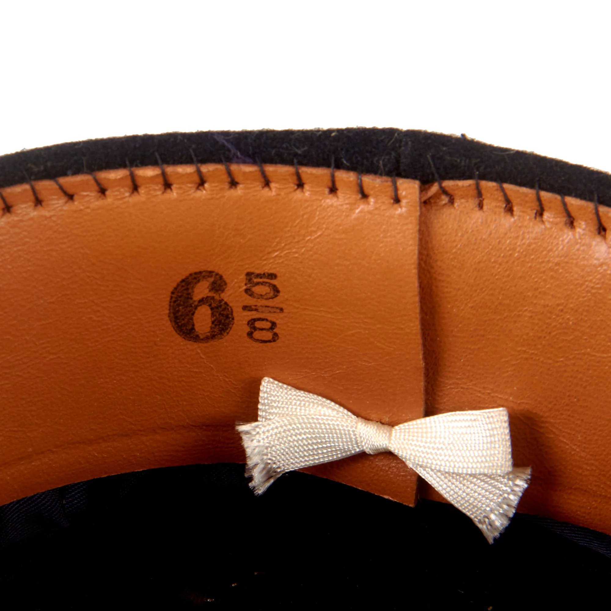 Original Canadian WWII Royal Canadian Navy Officer's Visor Cap by Hamilton Uniform Cap Company - Size 6 ⅝ — image 6