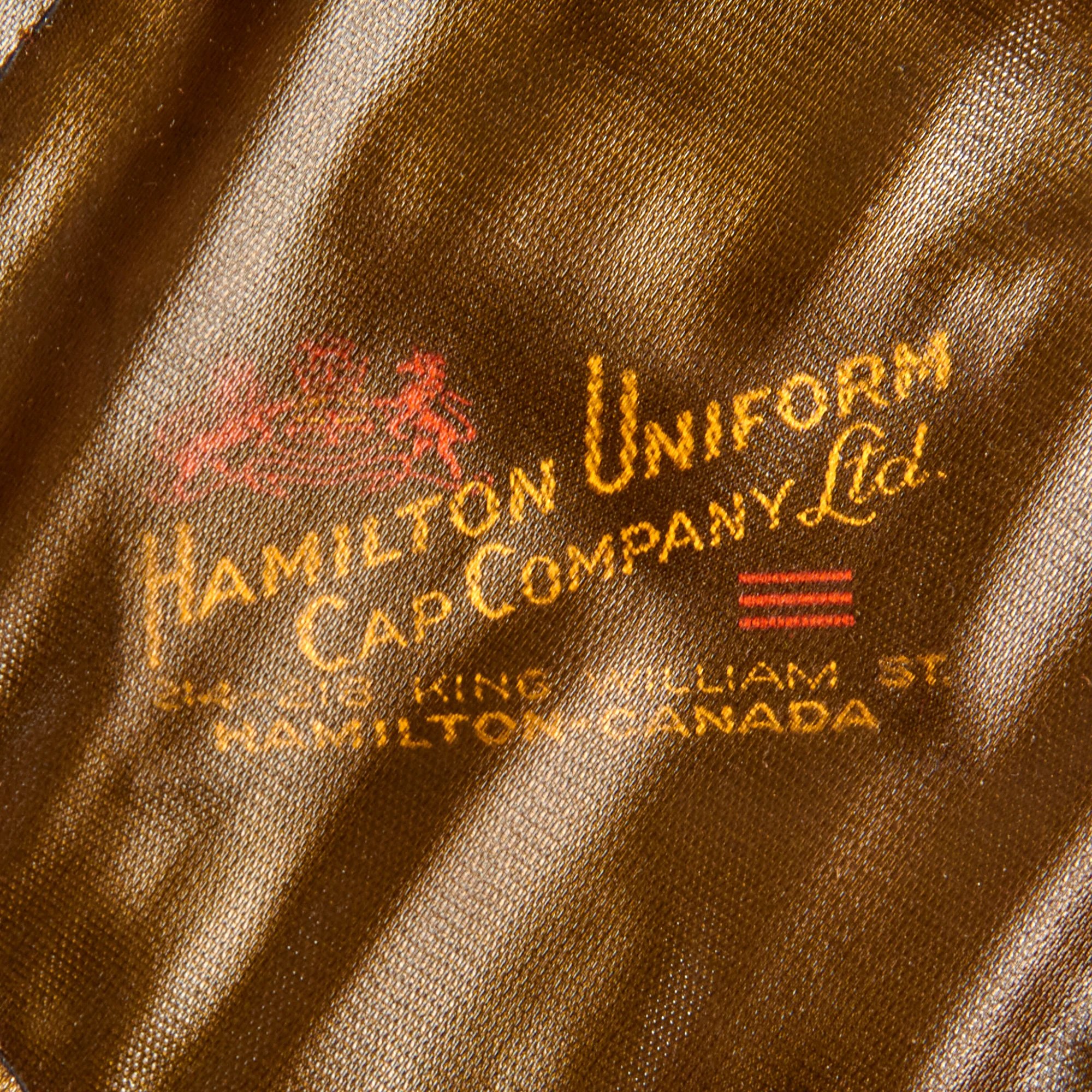 Original Canadian WWII Royal Canadian Navy Officer's Visor Cap by Hamilton Uniform Cap Company - Size 6 ⅝ — image 9