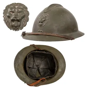 Original Belgian WWII Model 1926 Adrian Infantry Helmet with Liner …