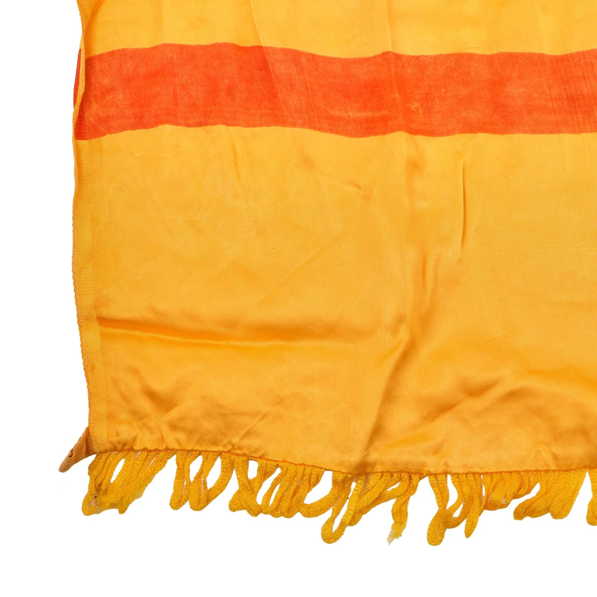 Original Vietnam War Pre 1975 Silk Flag of South Vietnam with Fringe - 20 x 26' — image 3