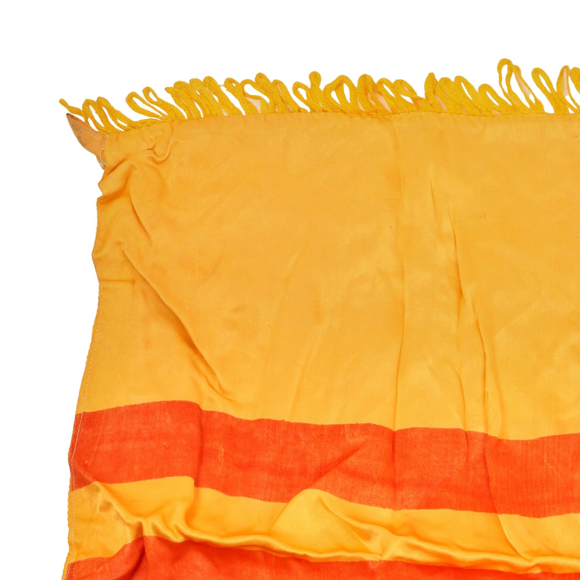 Original Vietnam War Pre 1975 Silk Flag of South Vietnam with Fringe - 20 x 26' — image 4