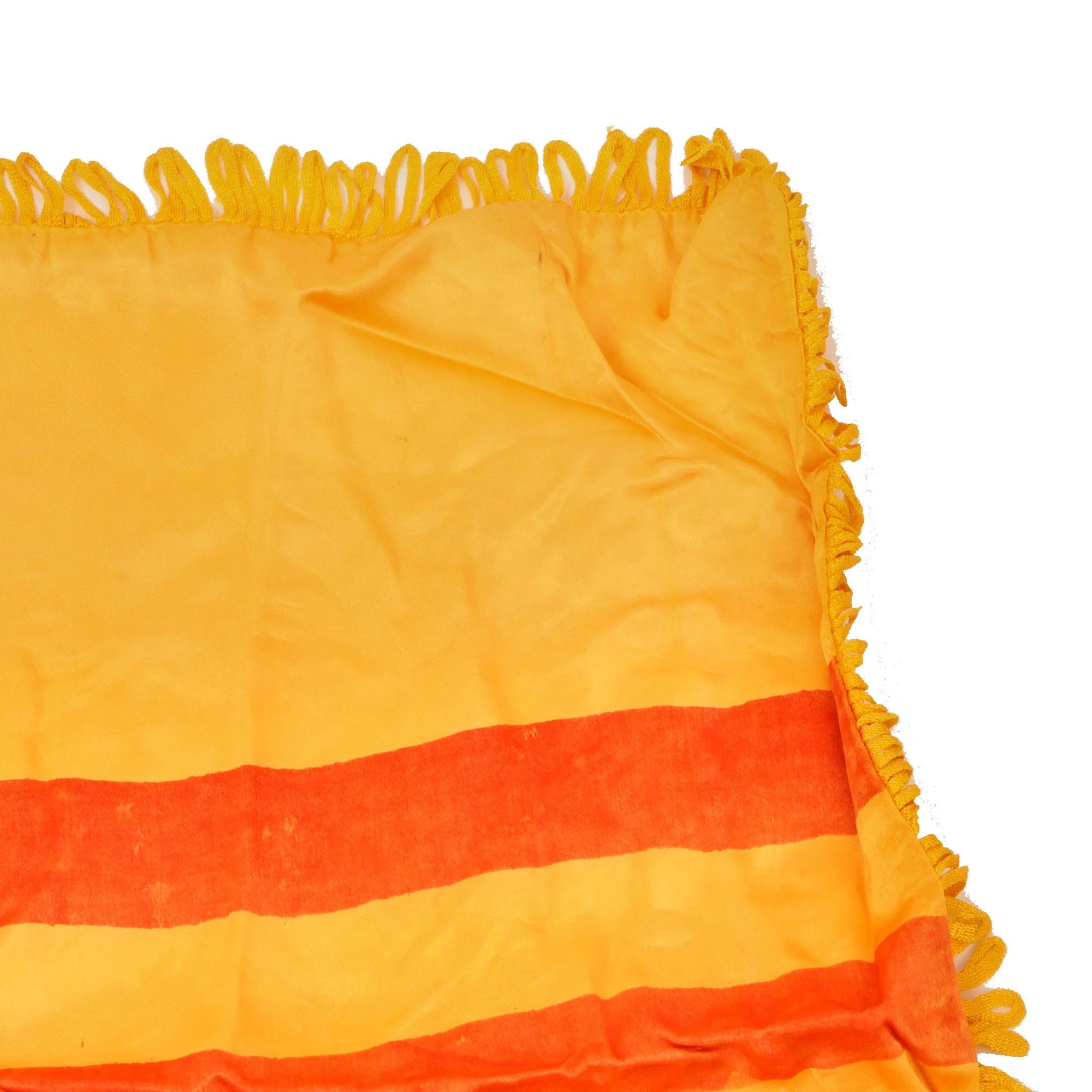 Original Vietnam War Pre 1975 Silk Flag of South Vietnam with Fringe - 20 x 26' — image 5