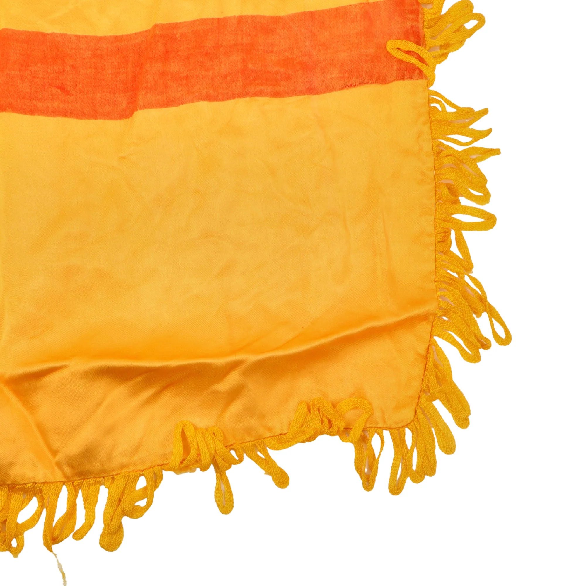Original Vietnam War Pre 1975 Silk Flag of South Vietnam with Fringe - 20 x 26' — image 6