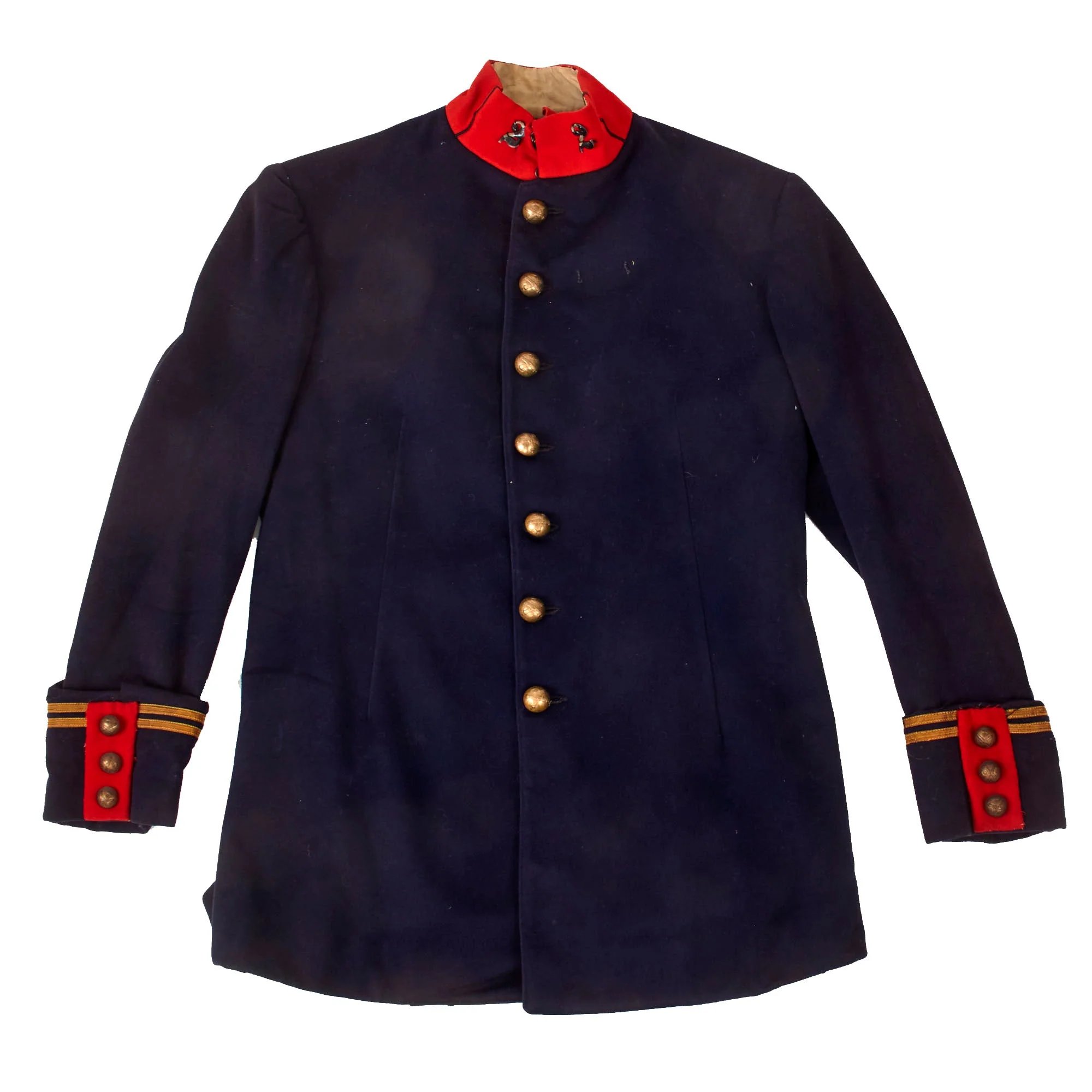 Original French Pre-WWI Army Officer's 2e Régiment d'Artillerie 2nd Field Artillery Regiment Lieutenant's Uniform Tunic with Great Markings — image 10