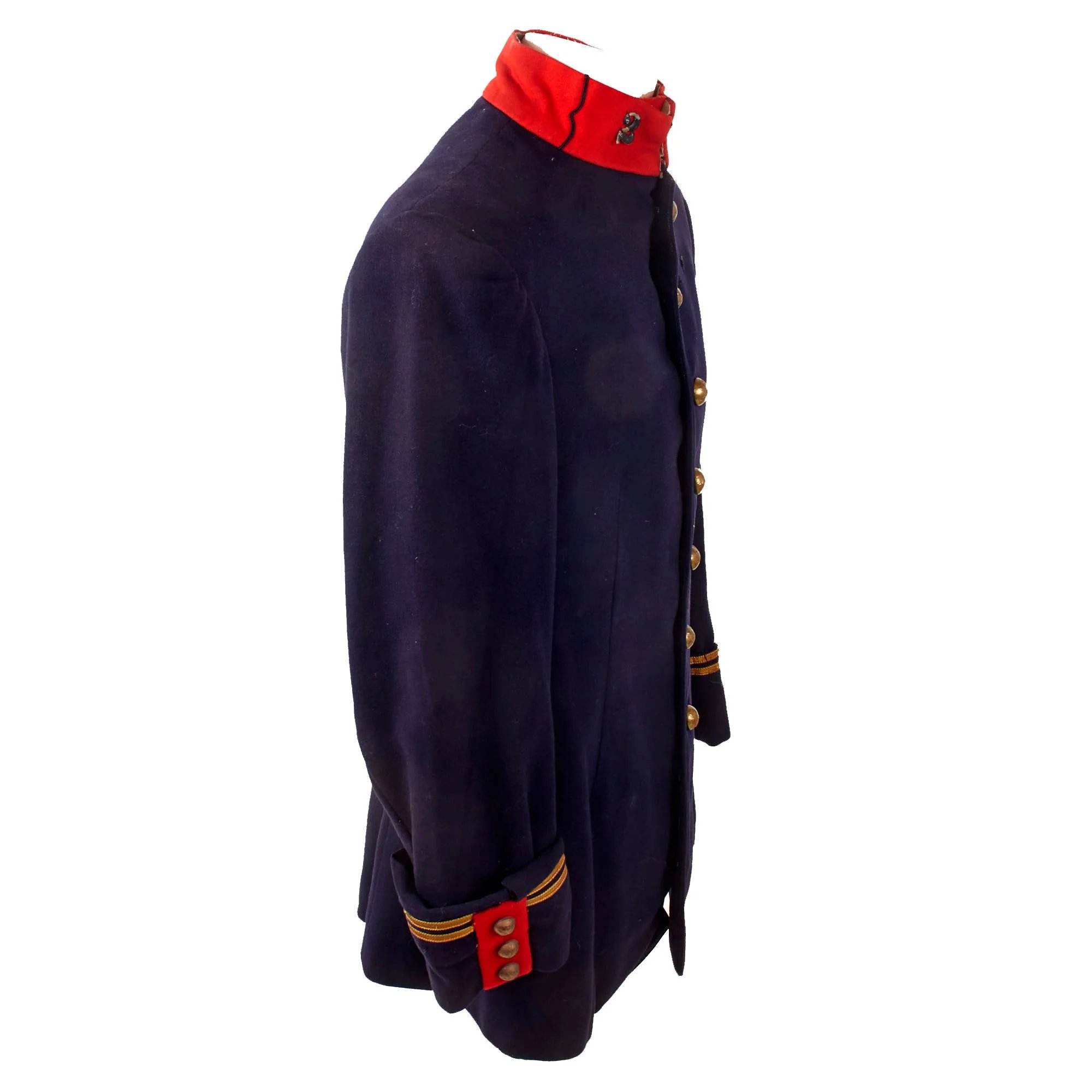 Original French Pre-WWI Army Officer's 2e Régiment d'Artillerie 2nd Field Artillery Regiment Lieutenant's Uniform Tunic with Great Markings — image 9