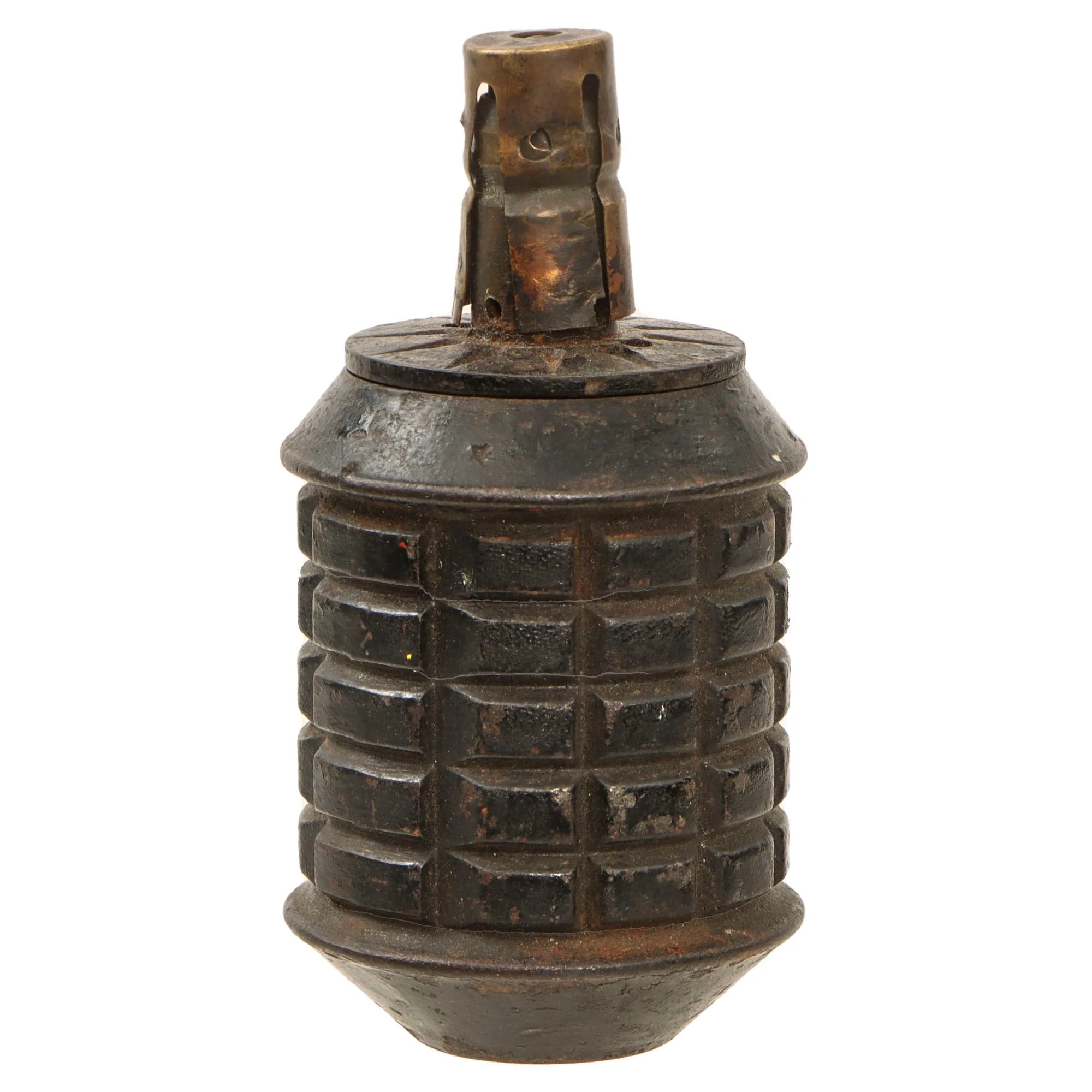 Original Japanese WWII Type 97 Inert Fragmentation Hand Grenade with Fuse - Dated 1941 — image 5