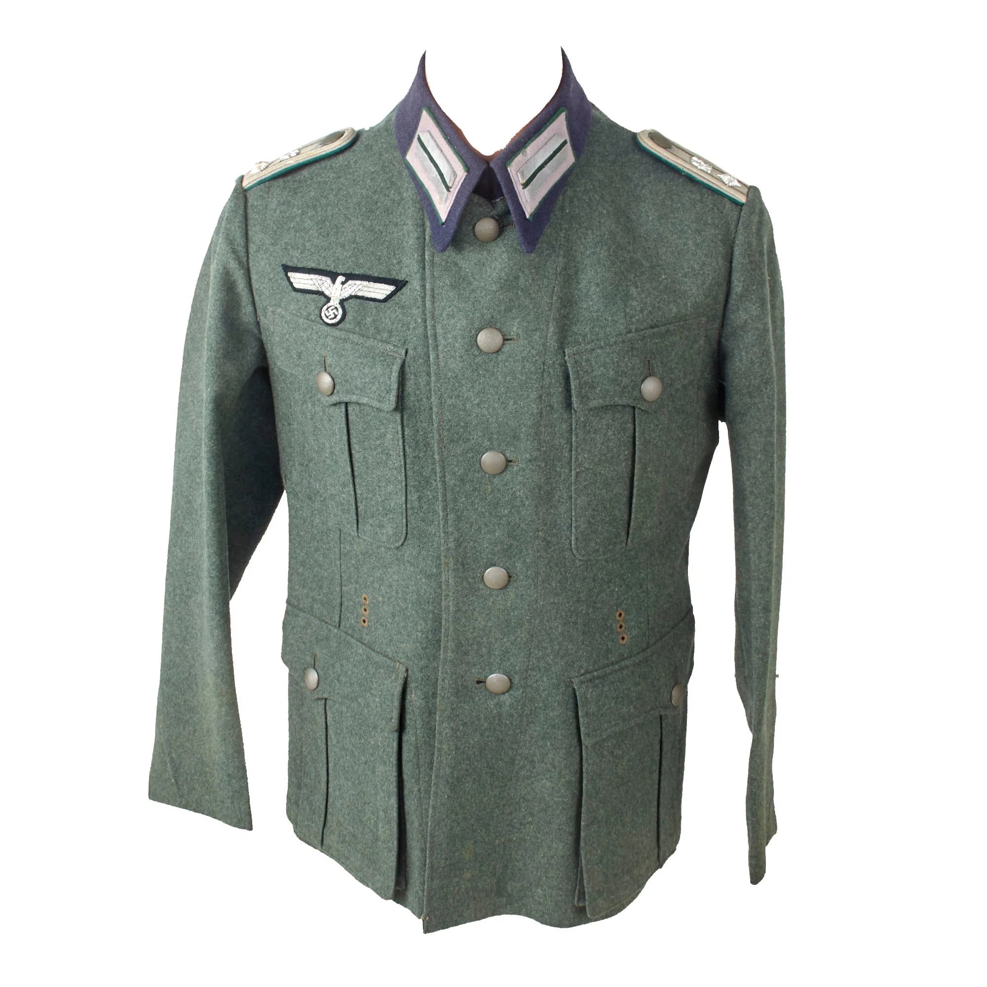 Original German WWII Heer Army Medium Grade Administrative Official M36 Uniform Tunic Dated 1940 - Modified From Enlisted Tunic — image 2