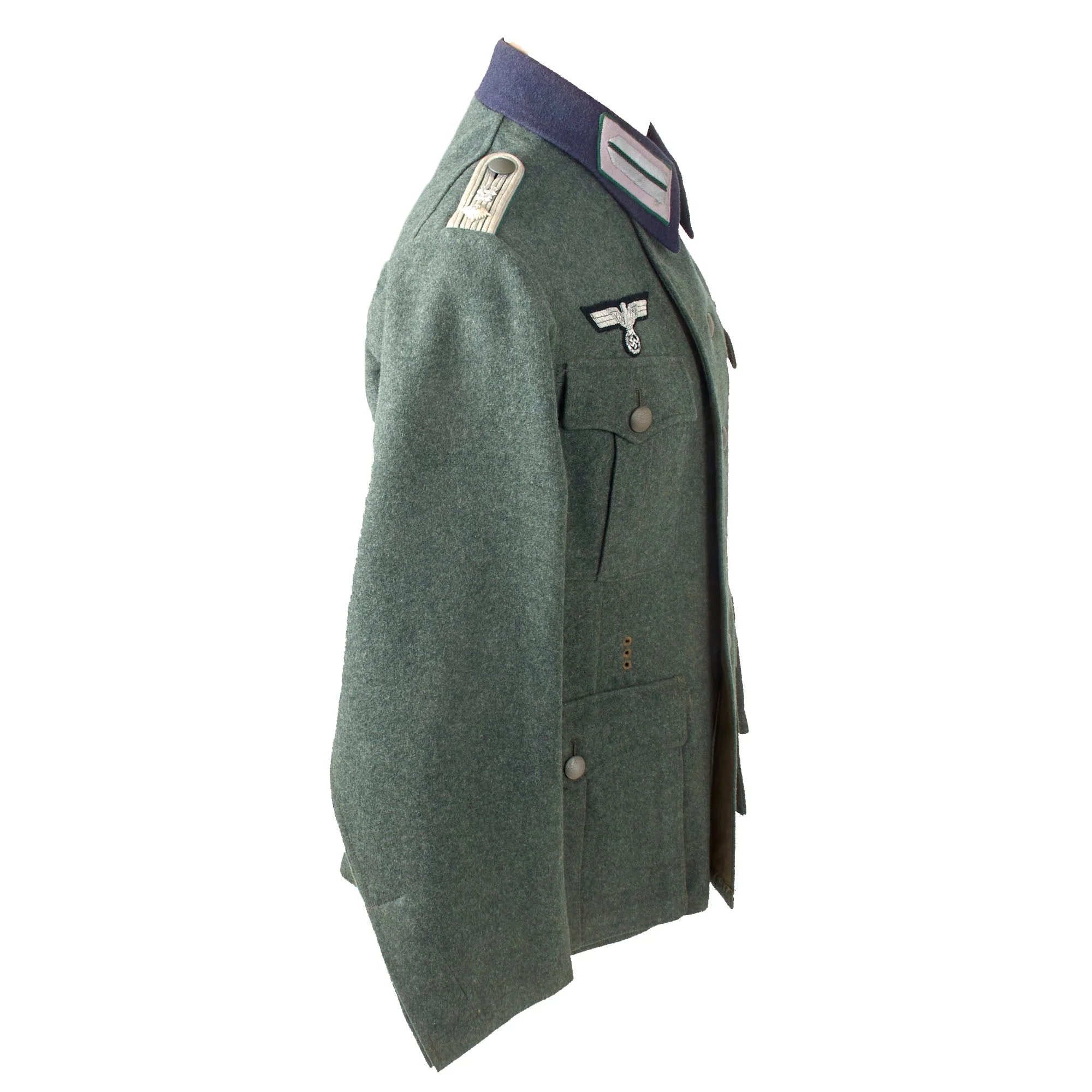 Original German WWII Heer Army Medium Grade Administrative Official M36 Uniform Tunic Dated 1940 - Modified From Enlisted Tunic — image 9