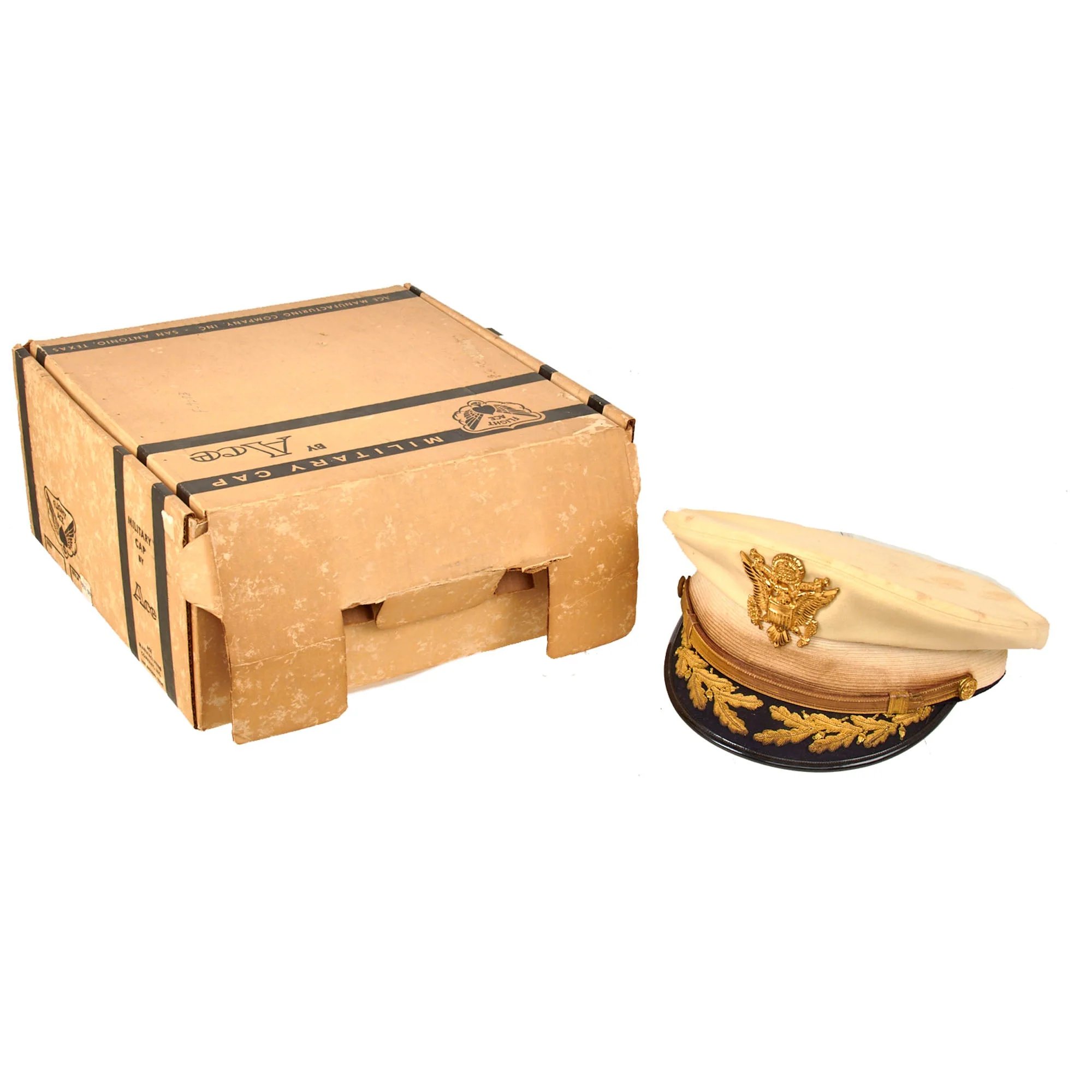 Original U.S. WWII First Special Service Force FSSF 2nd Regiment Commander A2 Jacket, Officer's Visor Caps & Captured German Map Set of Lieutenant Colonel Robert Simeon Moore - 2nd Battalion, 2nd FSSF Regiment Commander — image 11