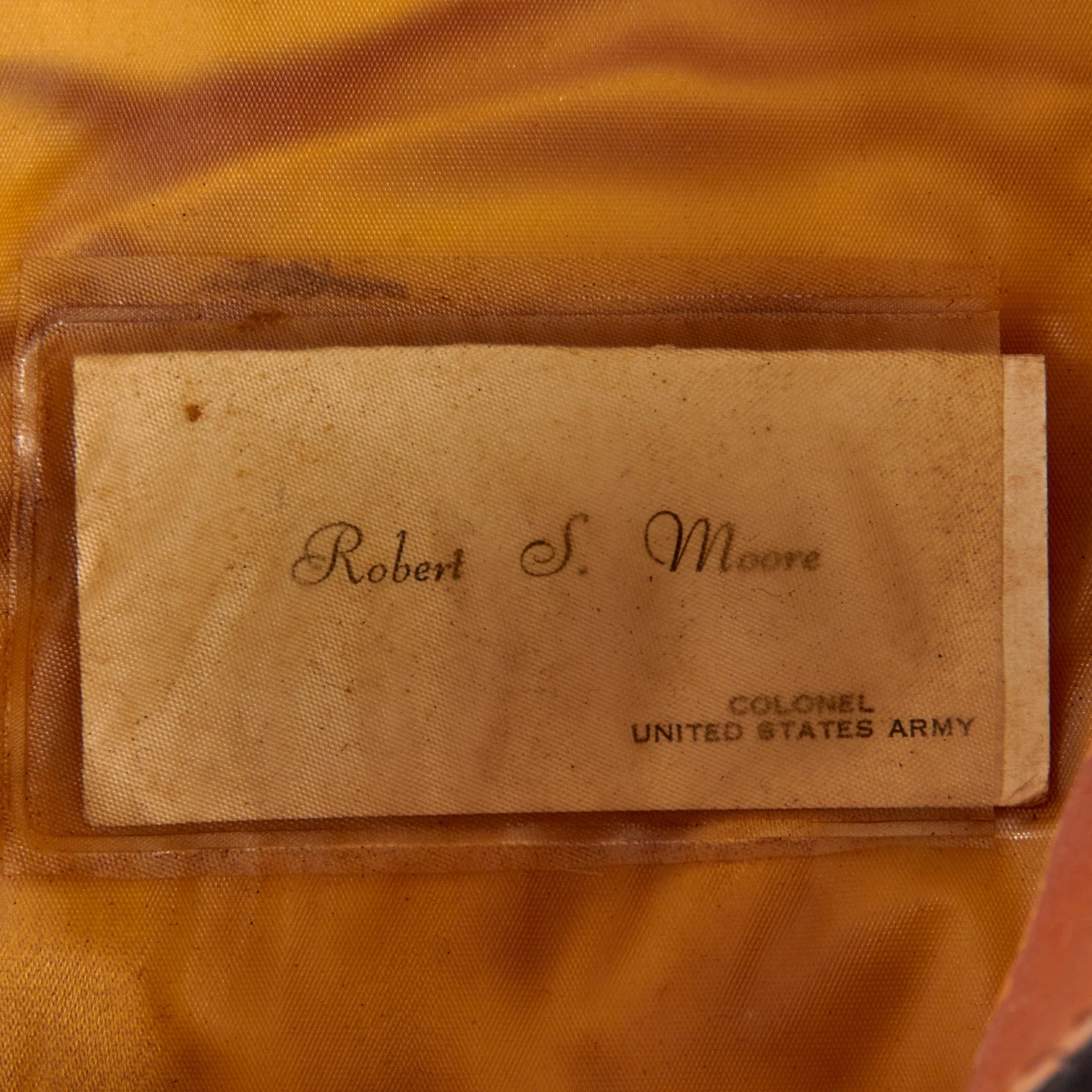 Original U.S. WWII First Special Service Force FSSF 2nd Regiment Commander A2 Jacket, Officer's Visor Caps & Captured German Map Set of Lieutenant Colonel Robert Simeon Moore - 2nd Battalion, 2nd FSSF Regiment Commander — image 14