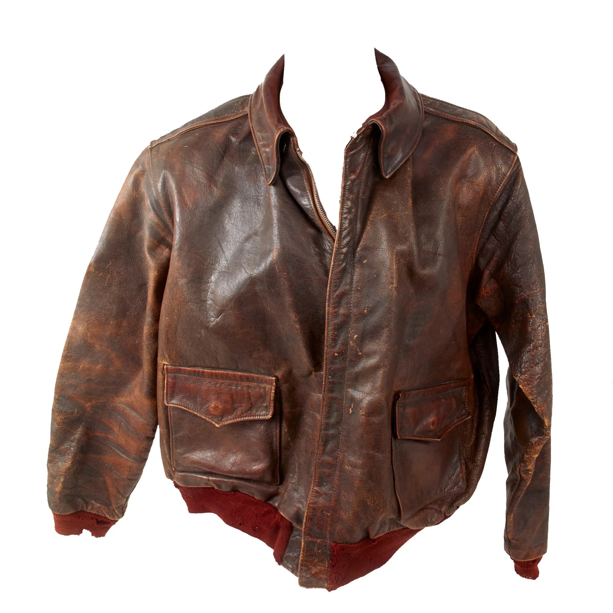 Original U.S. WWII First Special Service Force FSSF 2nd Regiment Commander A2 Jacket, Officer's Visor Caps & Captured German Map Set of Lieutenant Colonel Robert Simeon Moore - 2nd Battalion, 2nd FSSF Regiment Commander — image 8