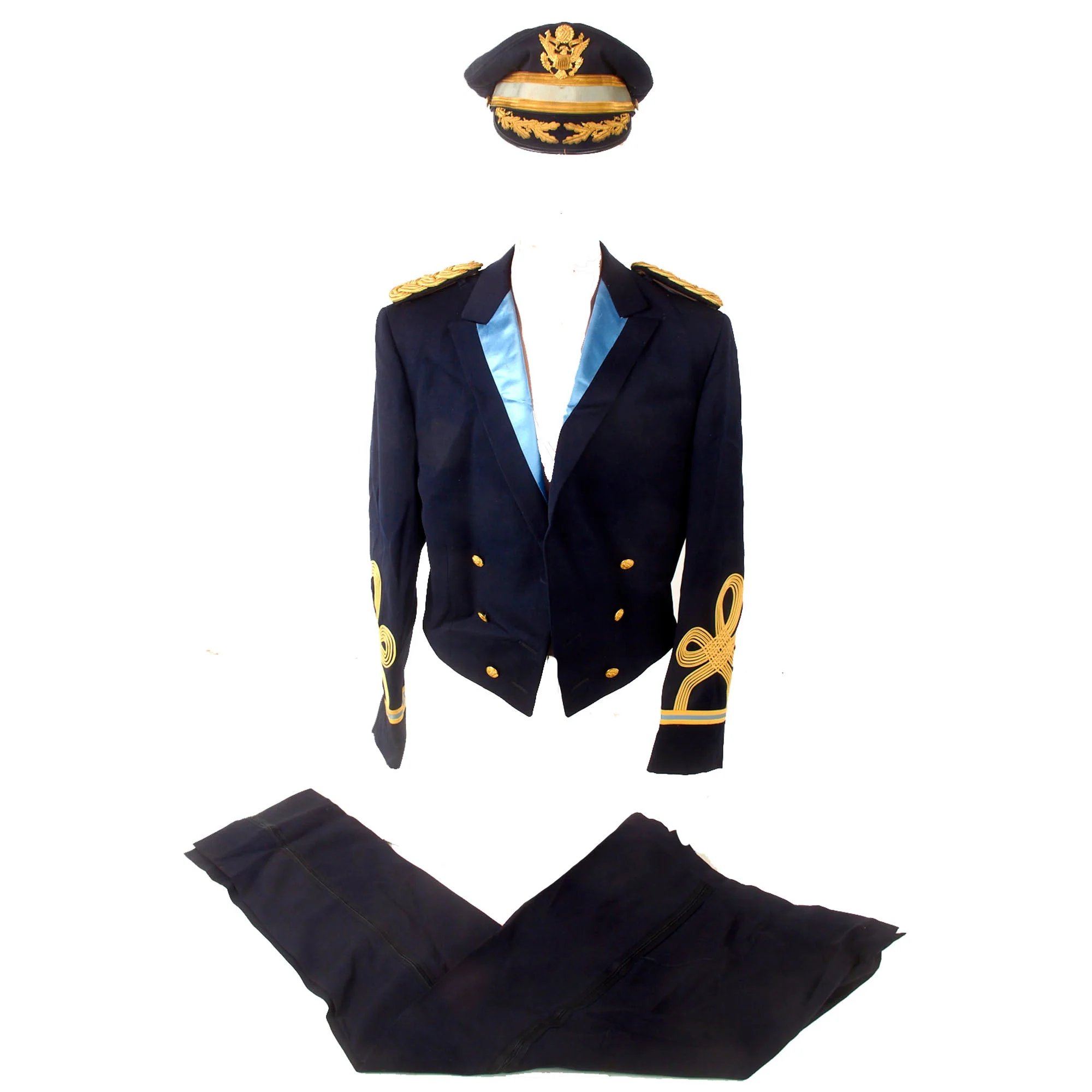 Original U.S. WWII First Special Service Force FSSF 2nd Regiment Commander A2 Jacket, Officer's Visor Caps & Captured German Map Set of Lieutenant Colonel Robert Simeon Moore - 2nd Battalion, 2nd FSSF Regiment Commander — image 9