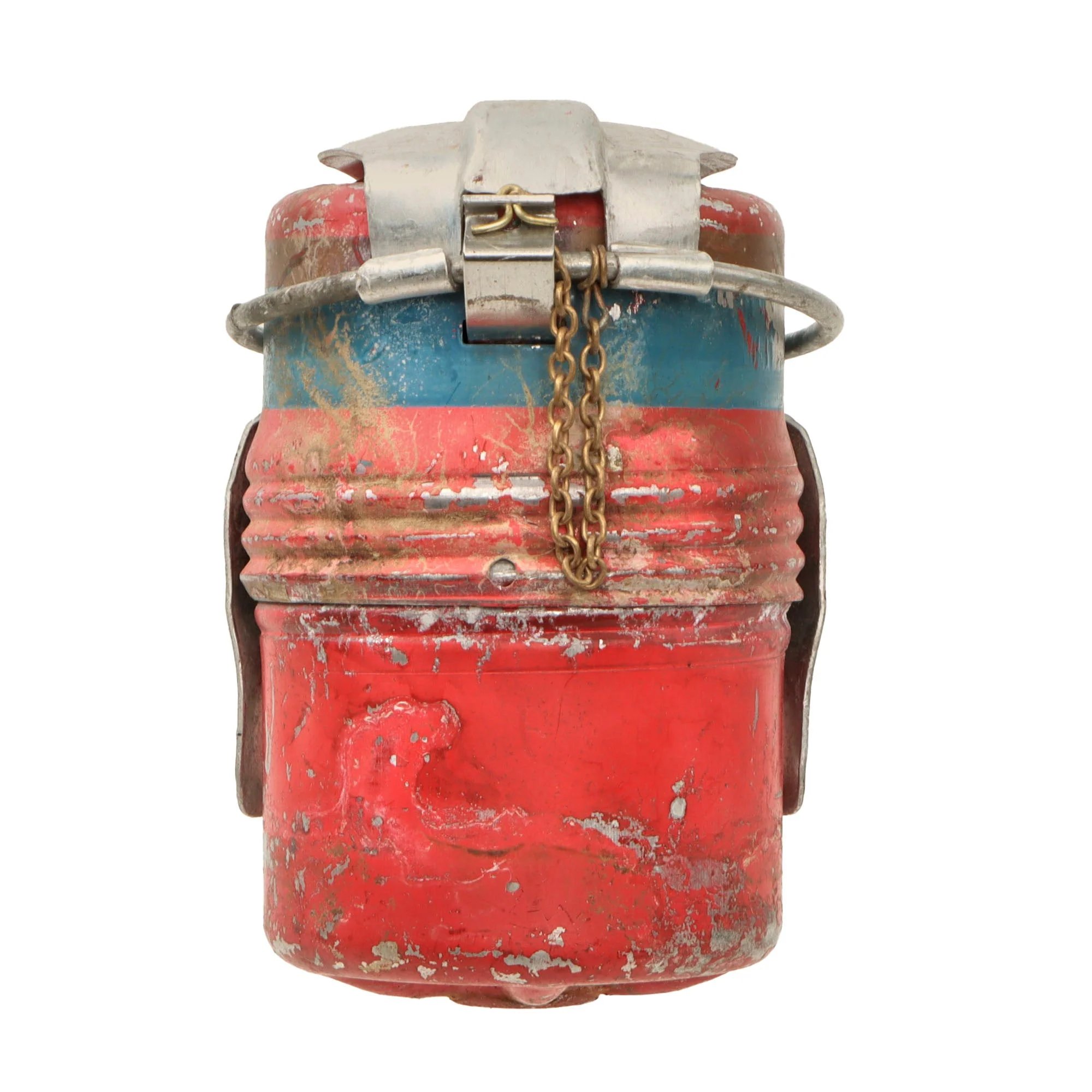 Original Italian WWII Model 35 Red Devil Grenade by Societa Romana - Bomba a Mano Mod. 35 - Dated 1990 — image 2