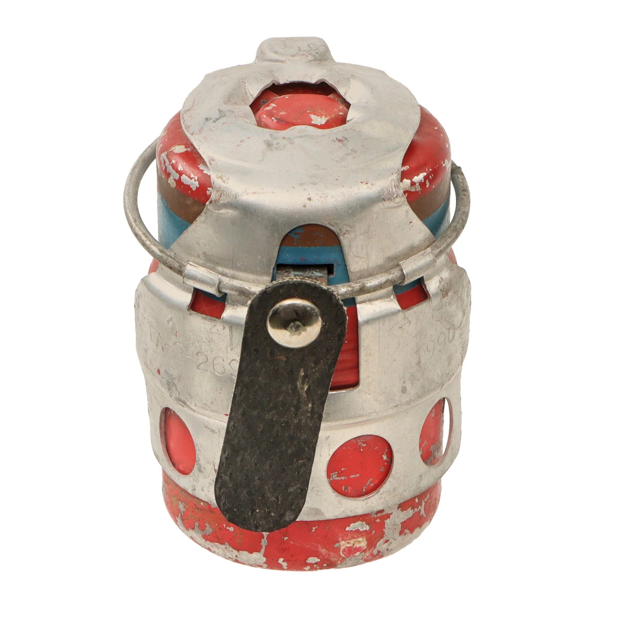 Original Italian WWII Model 35 Red Devil Grenade by Societa Romana - Bomba a Mano Mod. 35 - Dated 1990 — image 3
