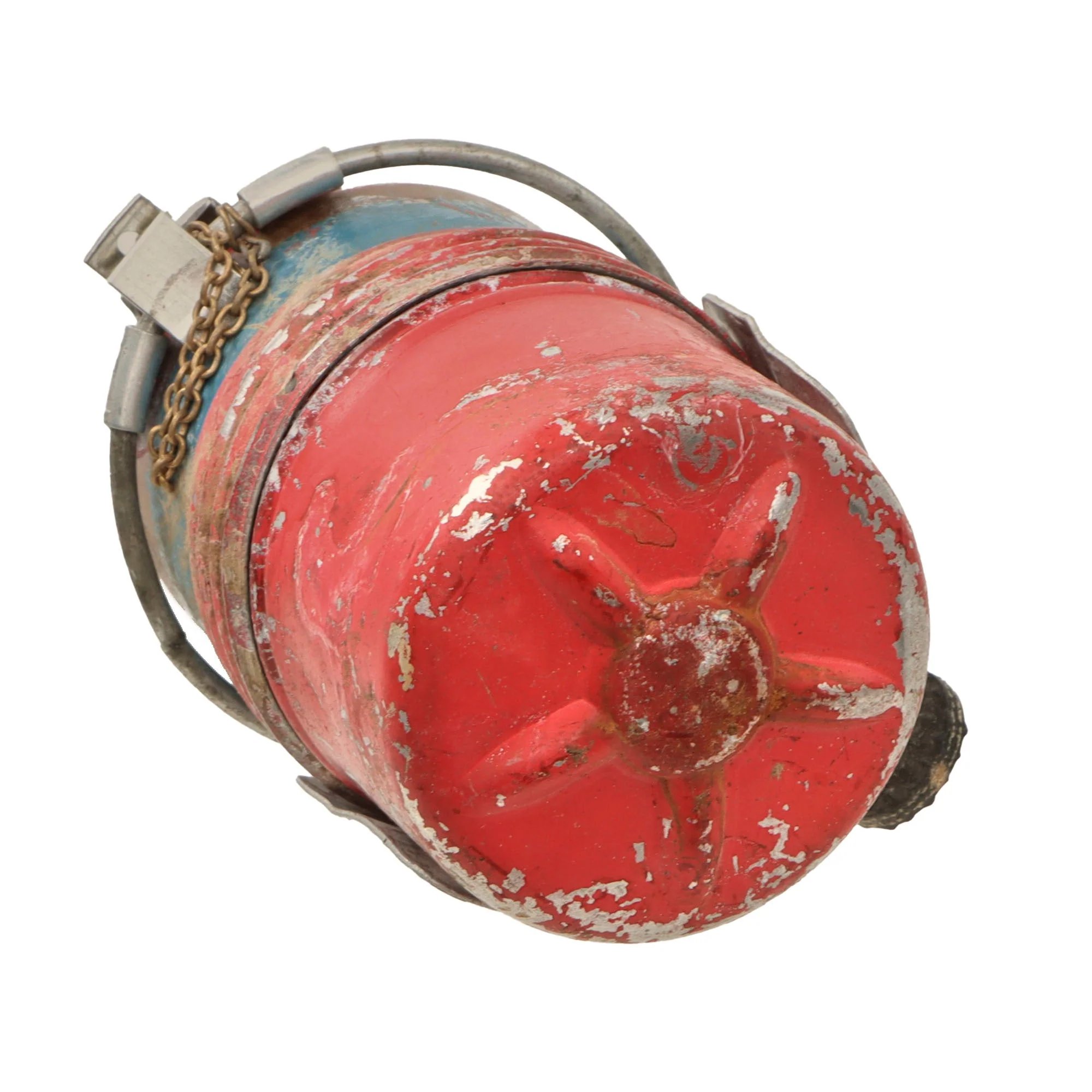 Original Italian WWII Model 35 Red Devil Grenade by Societa Romana - Bomba a Mano Mod. 35 - Dated 1990 — image 4