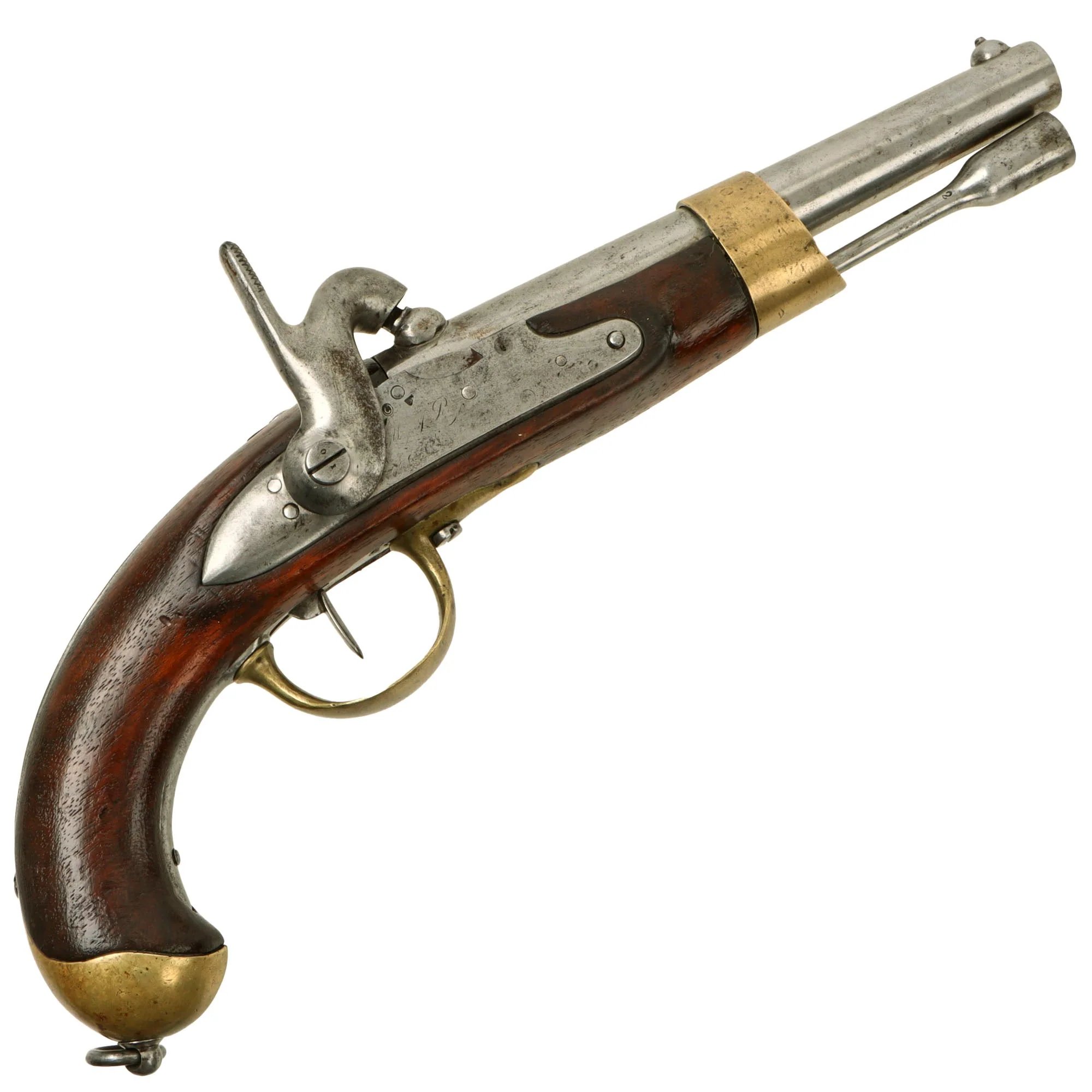 Original U.S. Civil War Era French Navy Modèle 1822T bis Percussion Converted Pistol — image 2