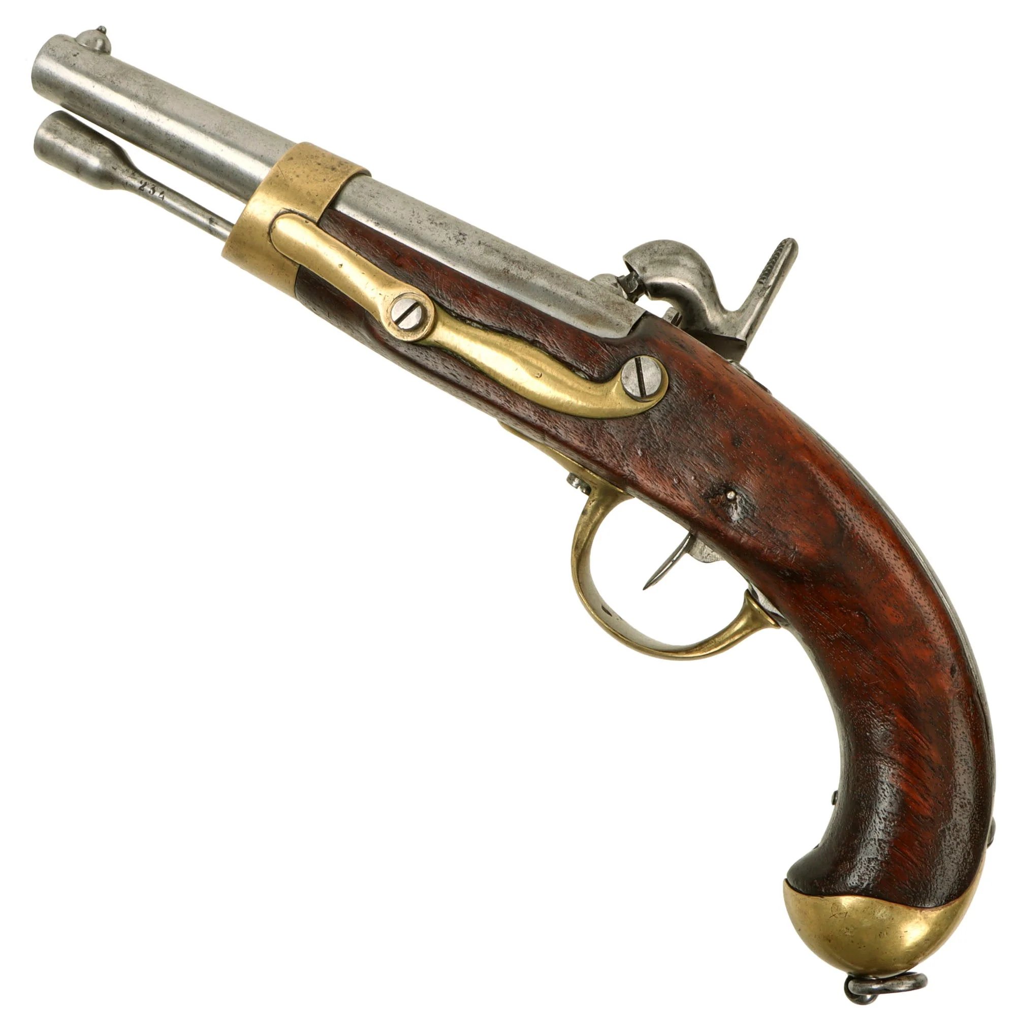Original U.S. Civil War Era French Navy Modèle 1822T bis Percussion Converted Pistol — image 3