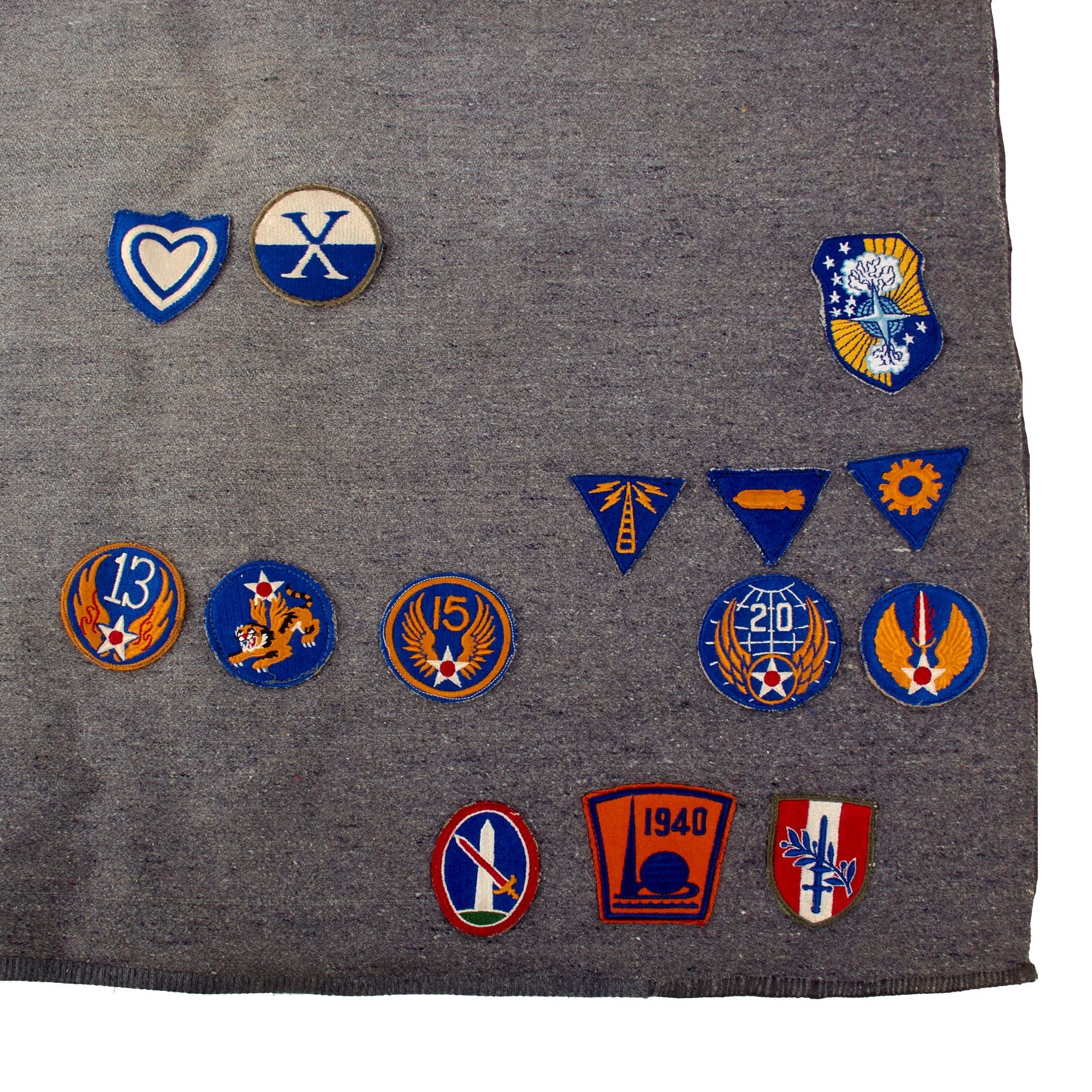 Original U.S. WWII Captured Japanese Naval Landing Forces Issue 130-Patch Souvenir Patch Blanket with Data Tag - 60 x 84' — image 6