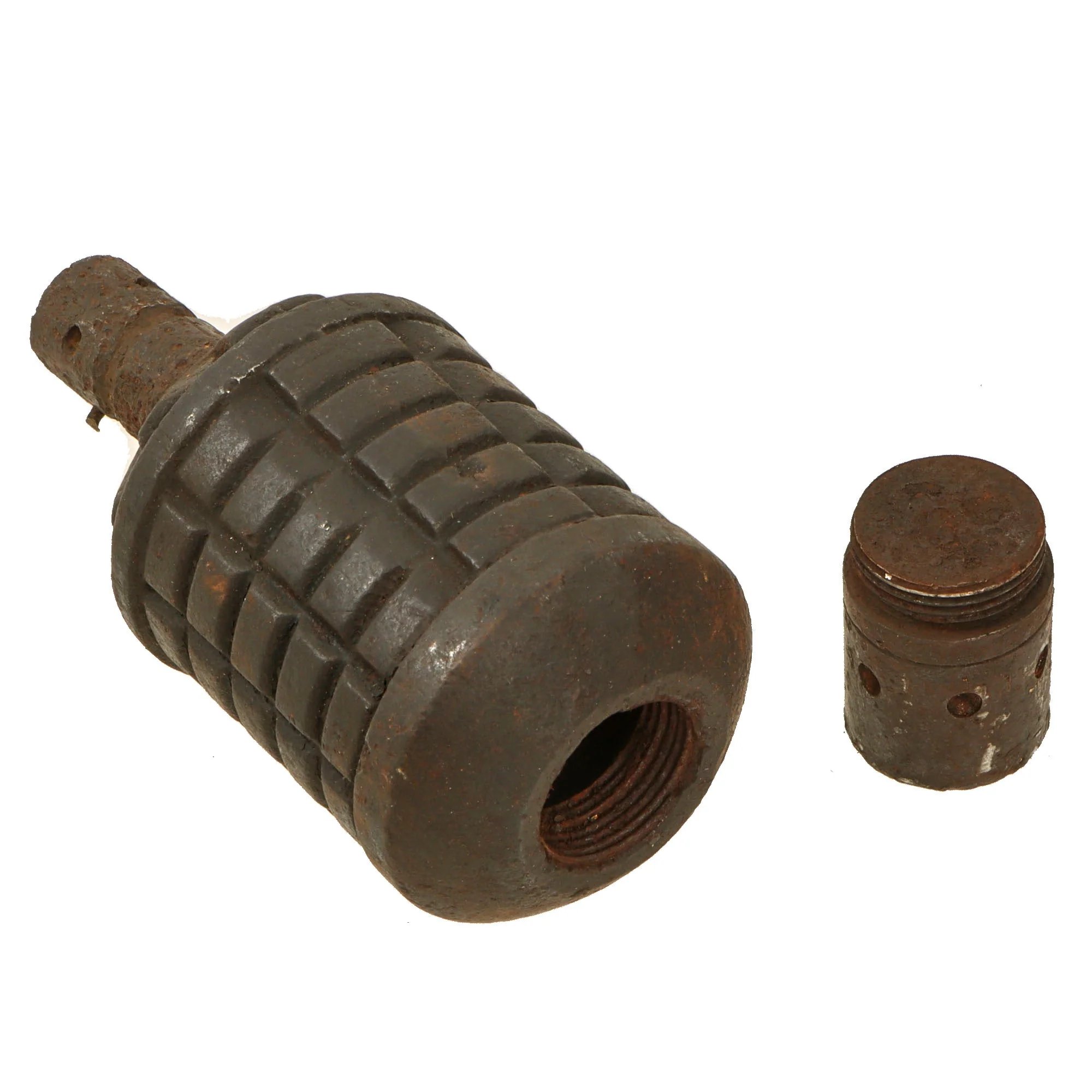 Original Imperial Japanese WWII Inert Relic Condition Type 11 Incendiary Smoke Grenade - Rare — image 3