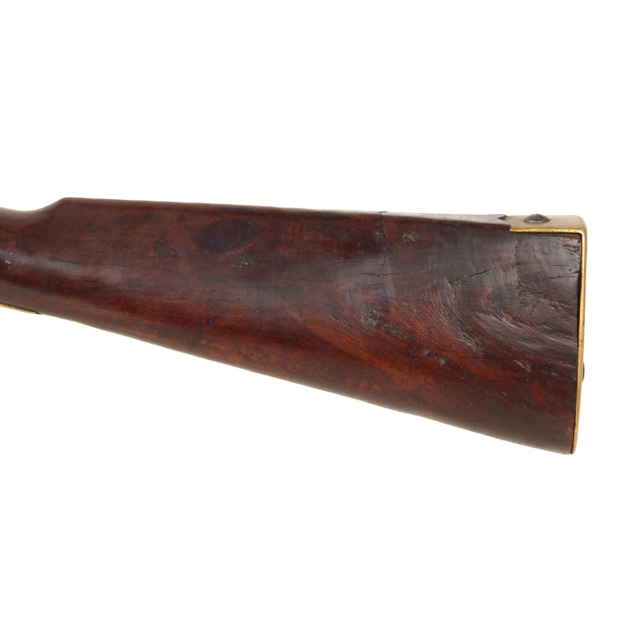 Original Prussian Potsdam M1809 Flintlock Musket Sent to Africa with British Markings and Modified Stock — image 10