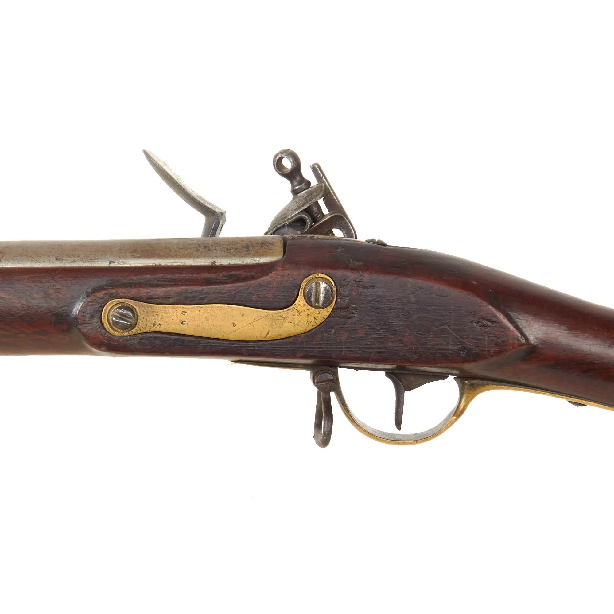 Original Prussian Potsdam M1809 Flintlock Musket Sent to Africa with British Markings and Modified Stock — image 11