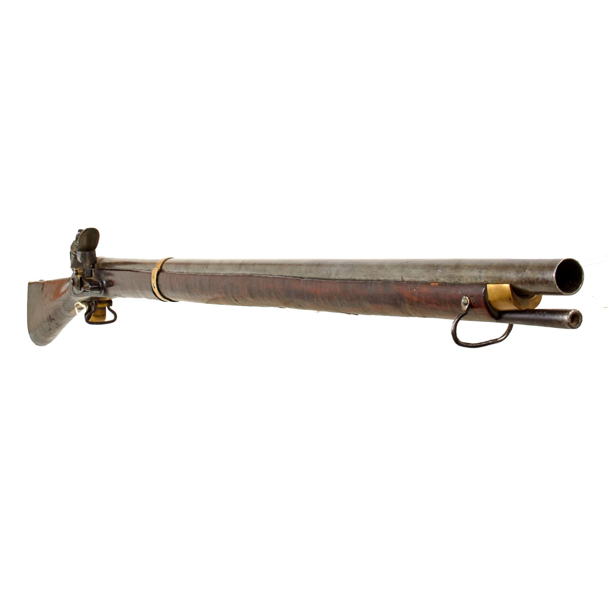 Original Prussian Potsdam M1809 Flintlock Musket Sent to Africa with British Markings and Modified Stock — image 17